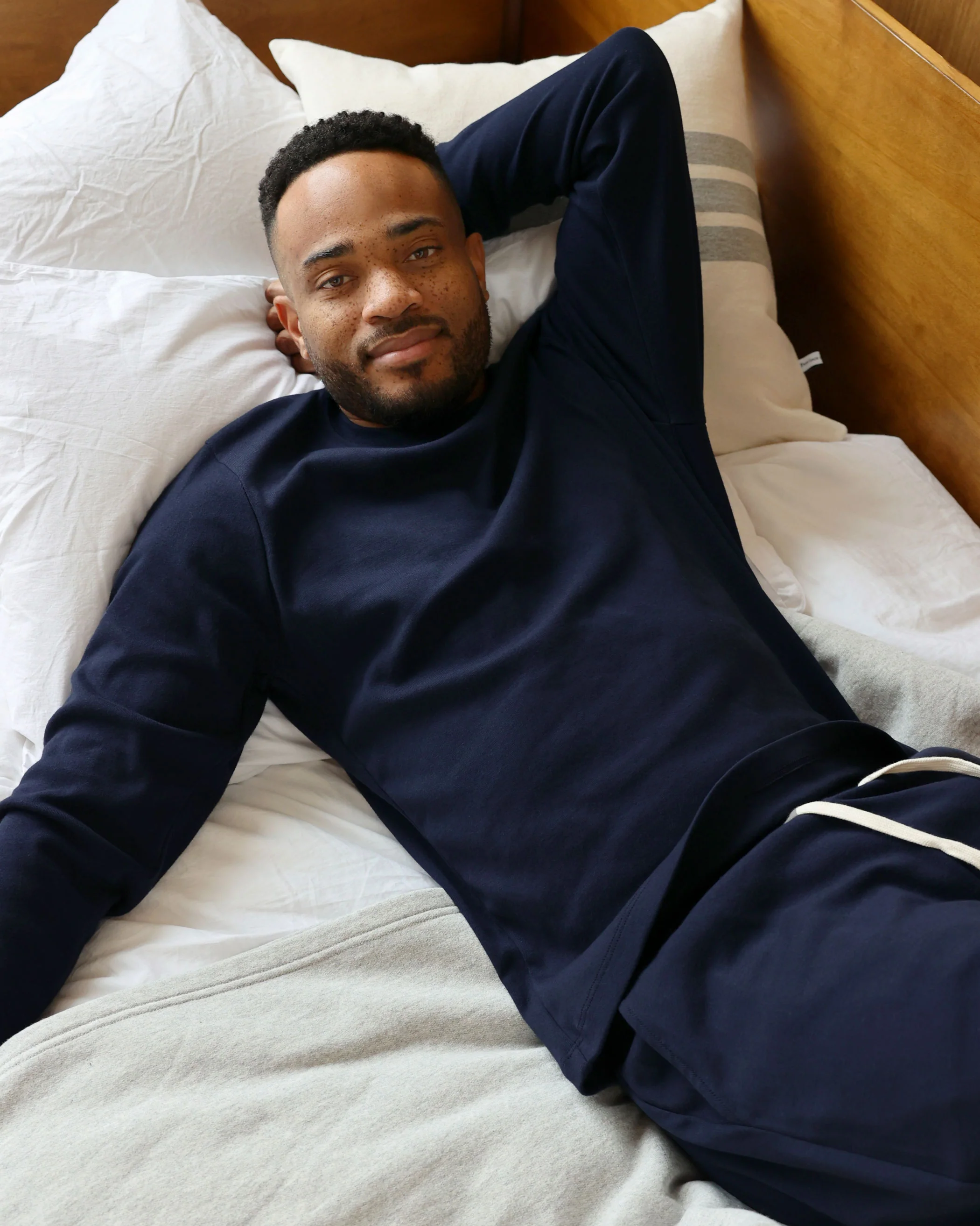 Almost Pyjama Pant Navy - Unisex - Image 9