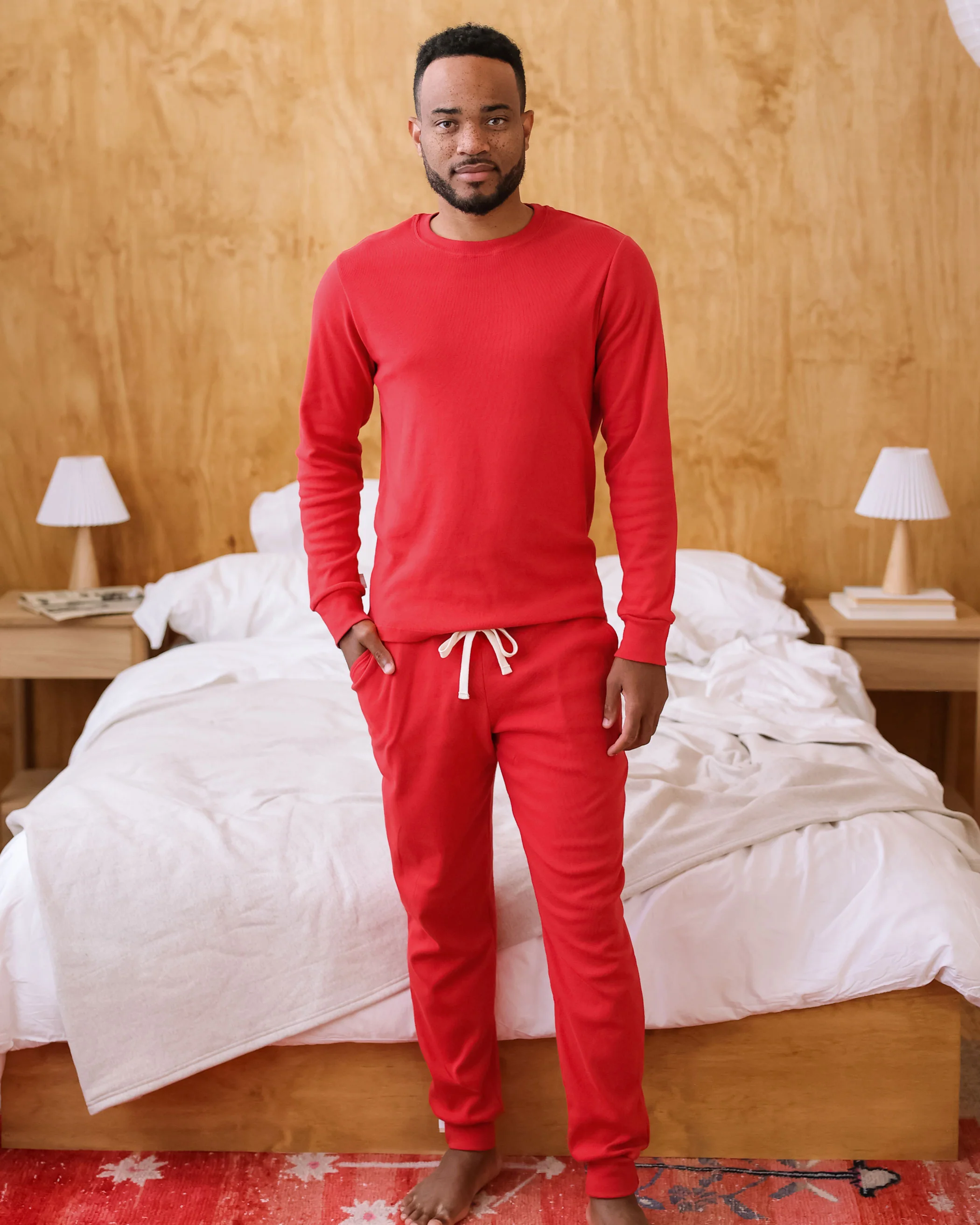 Almost Pyjama Pant Red - Unisex - Image 3