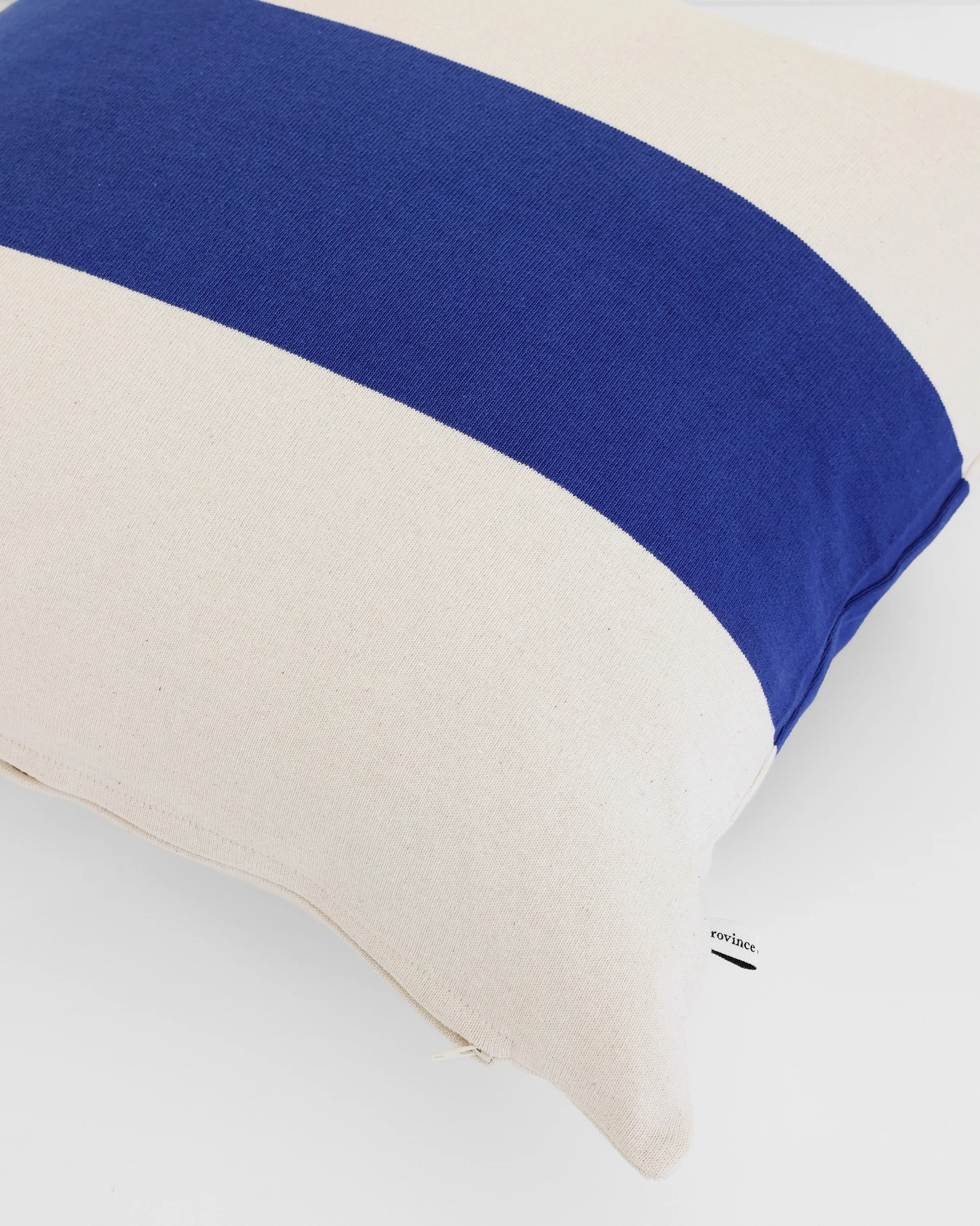 Aubrey Cushion Cover Ivory and Royal - Image 3