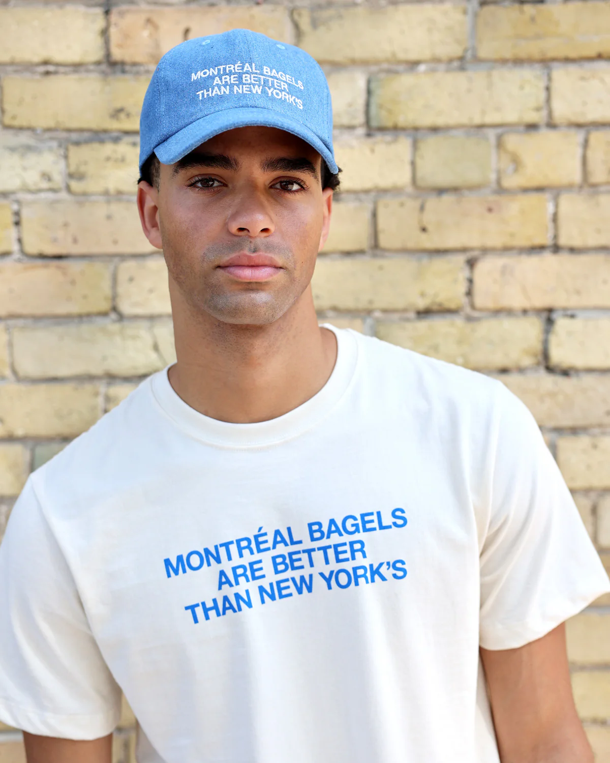 Montreal Bagels Baseball Hat Denim - Image 2
