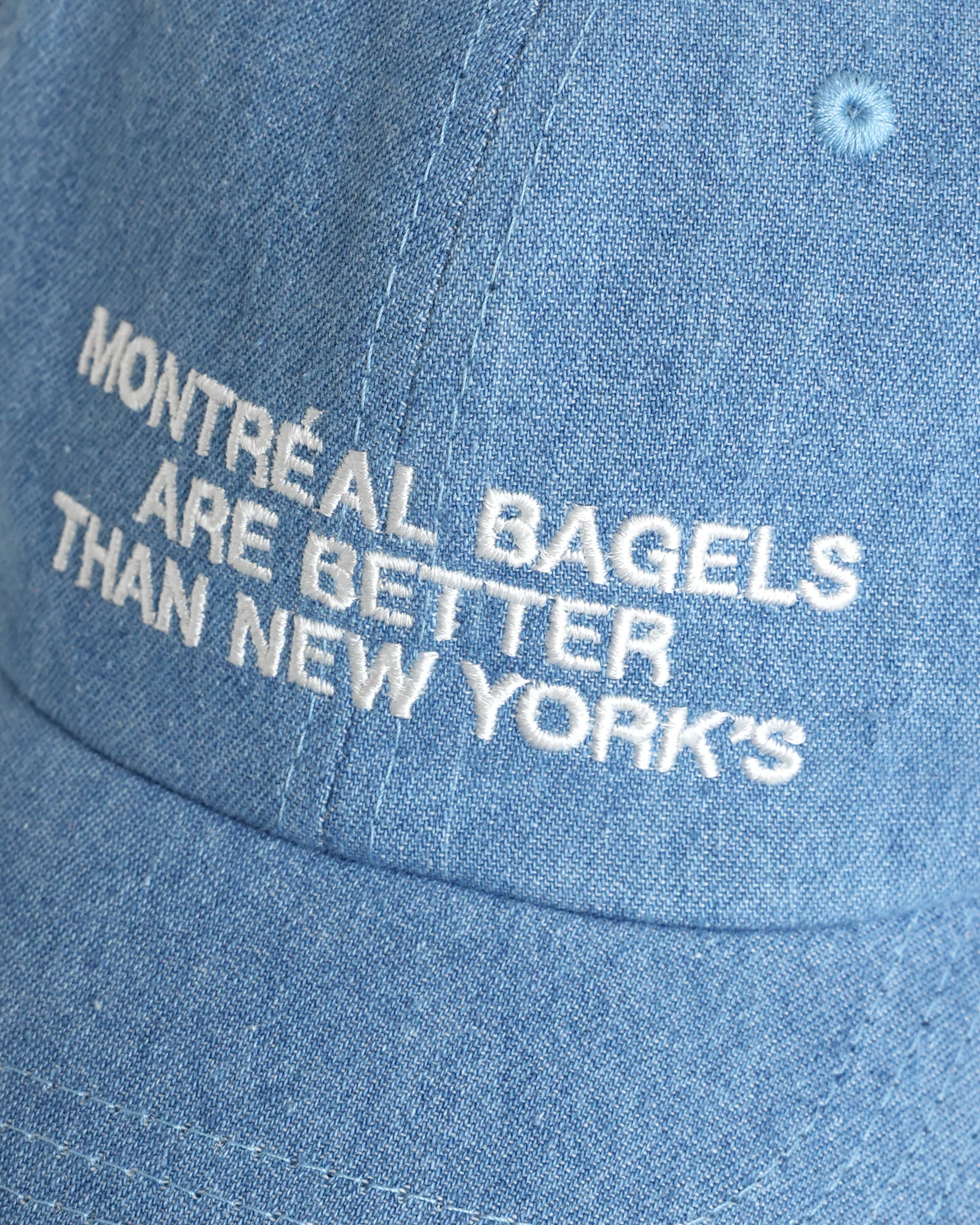 Montreal Bagels Baseball Hat Denim - Image 5