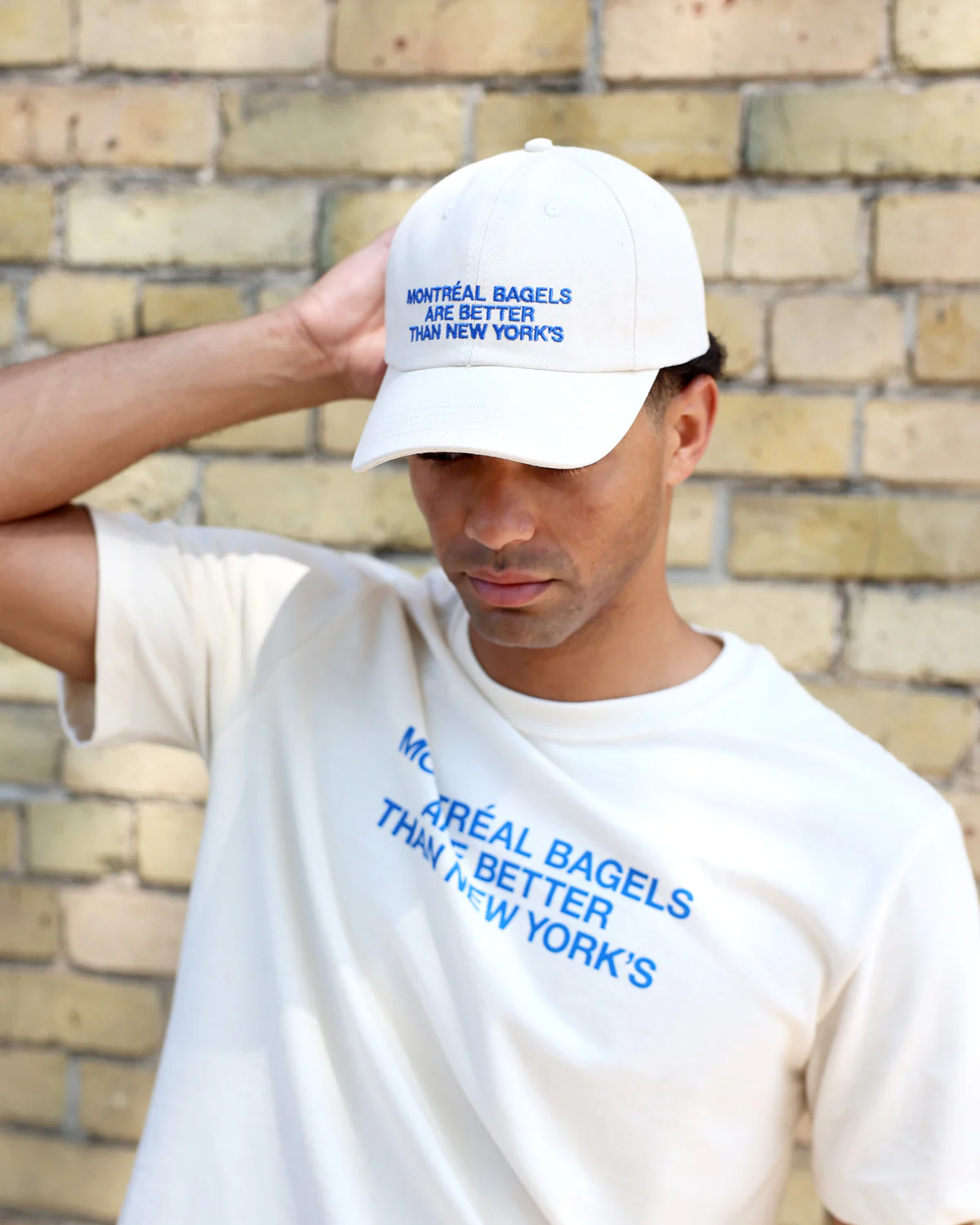Montreal Bagels Baseball Hat Natural - Image 3