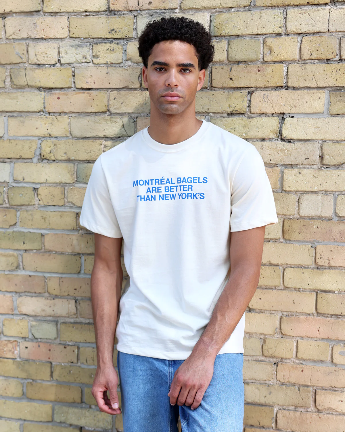 Montreal Bagels Tee Natural - Unisex - Image 3
