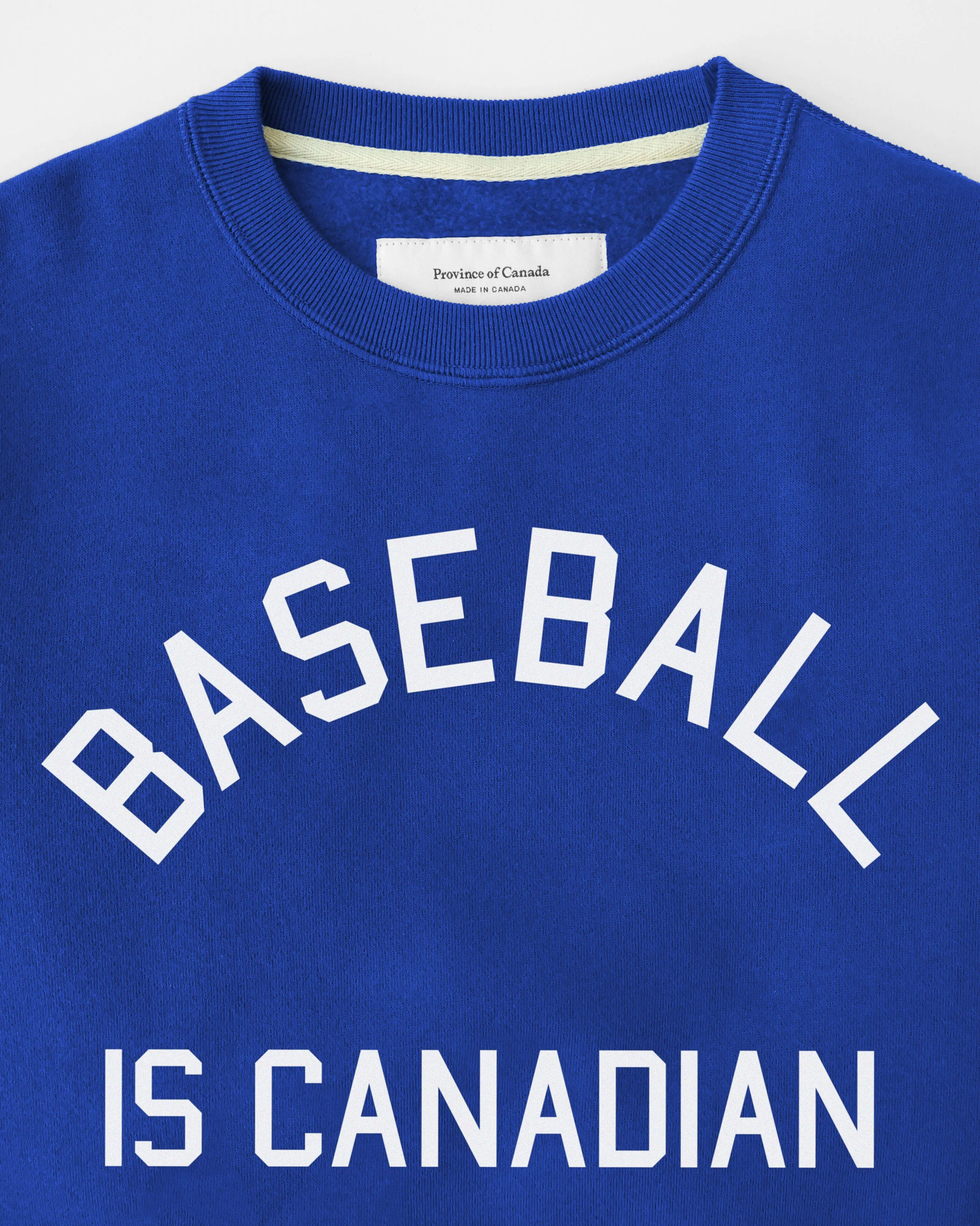 Baseball is Canadian Fleece Sweatshirt Royal - Unisex - Image 3