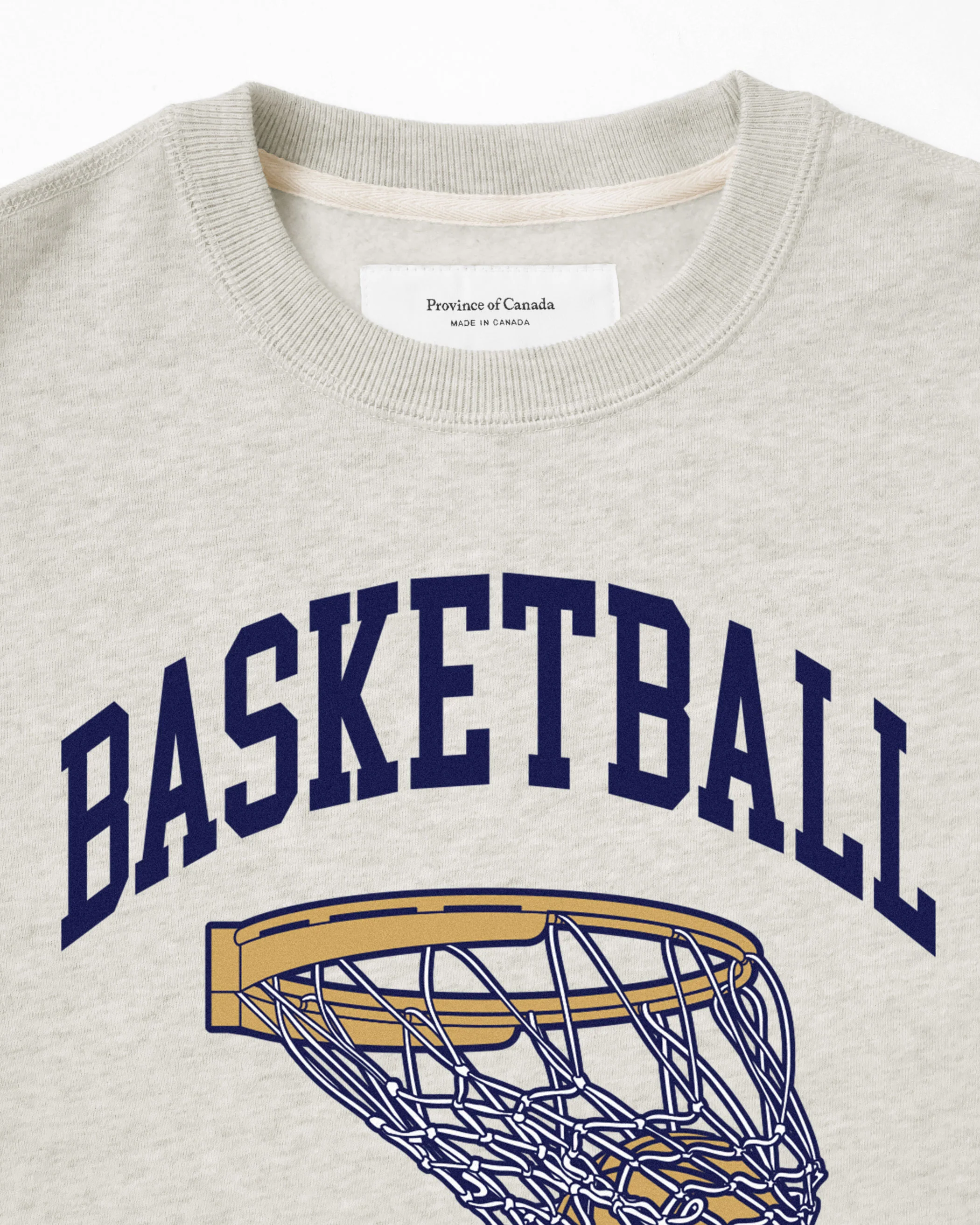 Basketball is Canadian Fleece Sweatshirt Eggshell - Unisex - Image 4