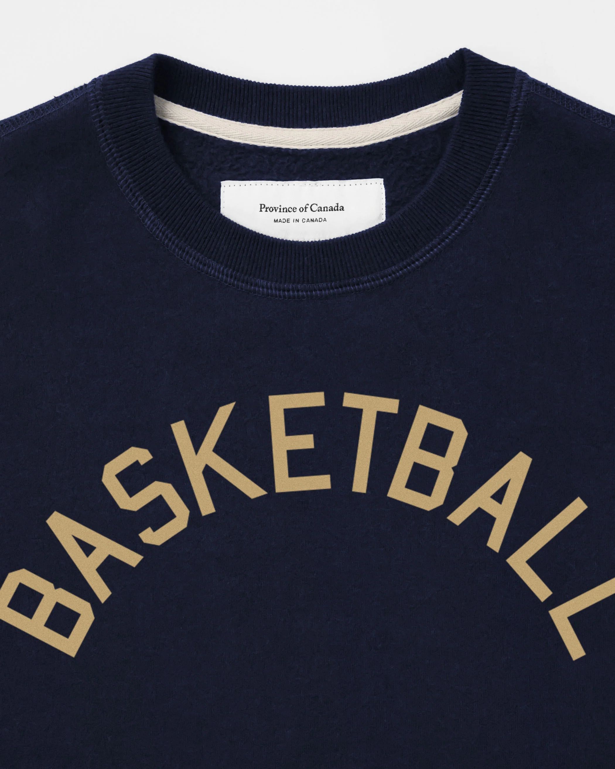 Basketball is Canadian Fleece Sweatshirt Navy - Unisex - Image 4