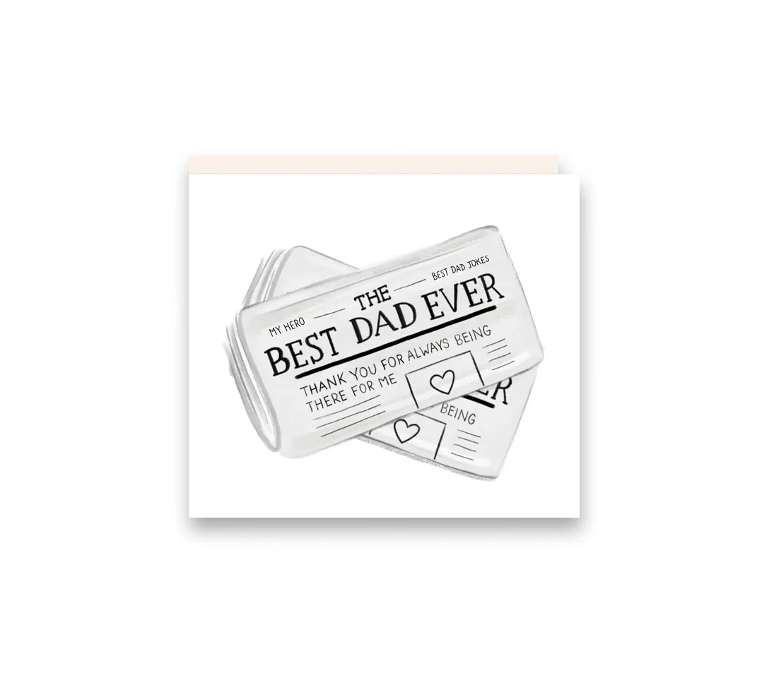 Best Dad Newspaper Greeting Card