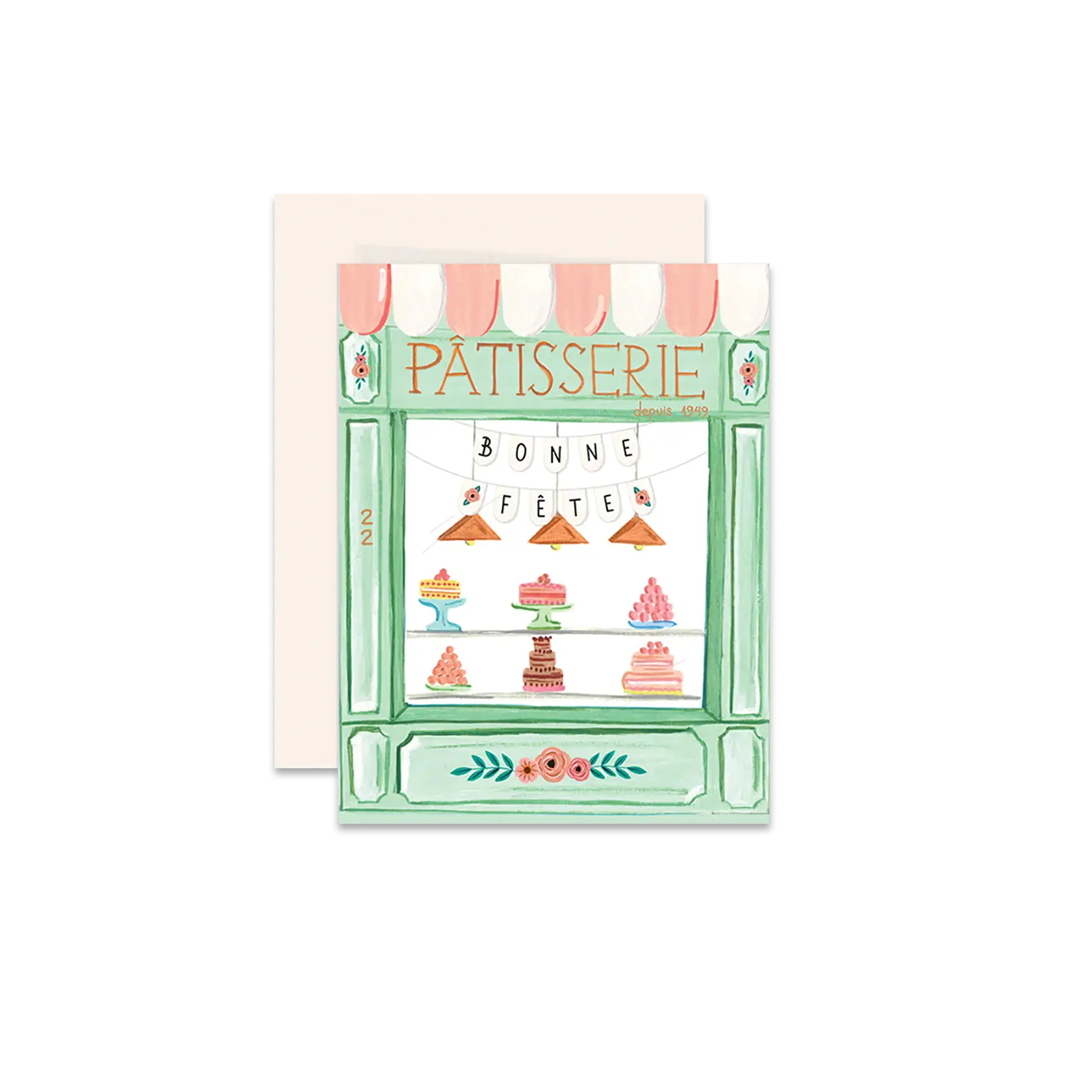 Bonne Fete Bakery Greeting Card
