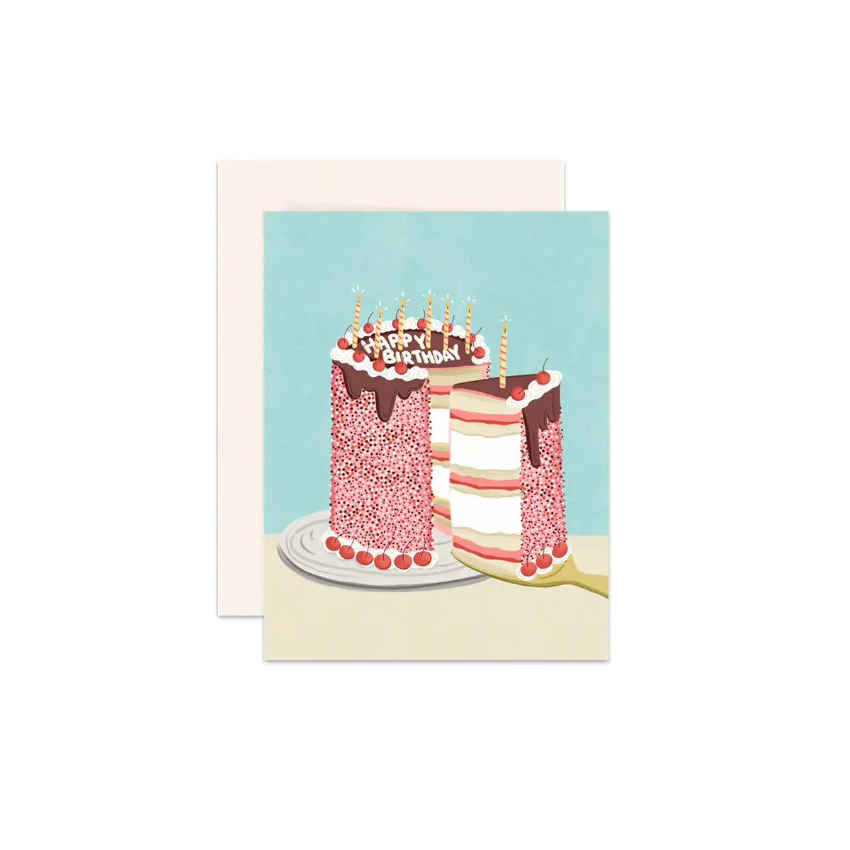 Cake Slice Birthday Greeting Card
