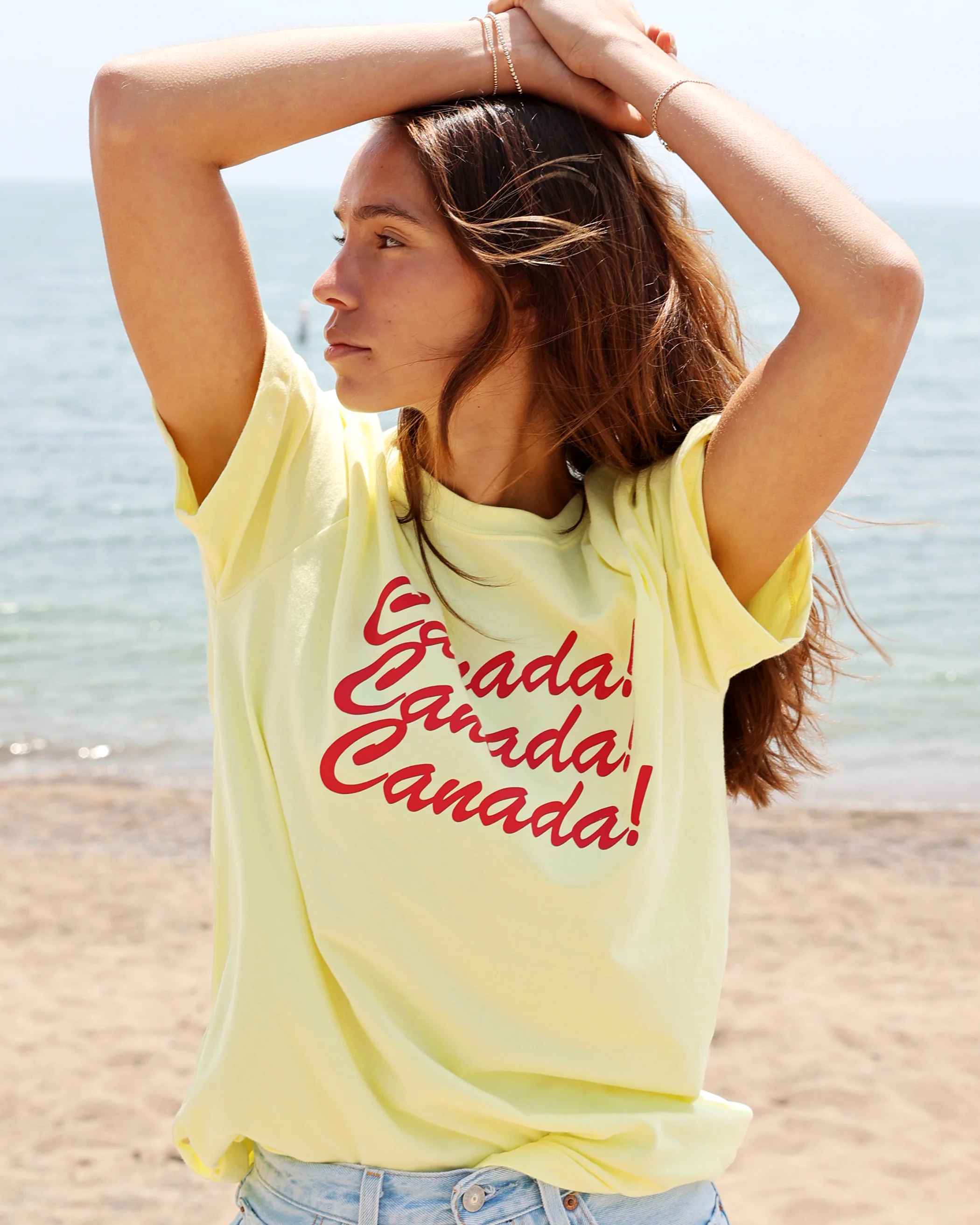 Canada Canada Canada Tee Lemon - Unisex - Image 2