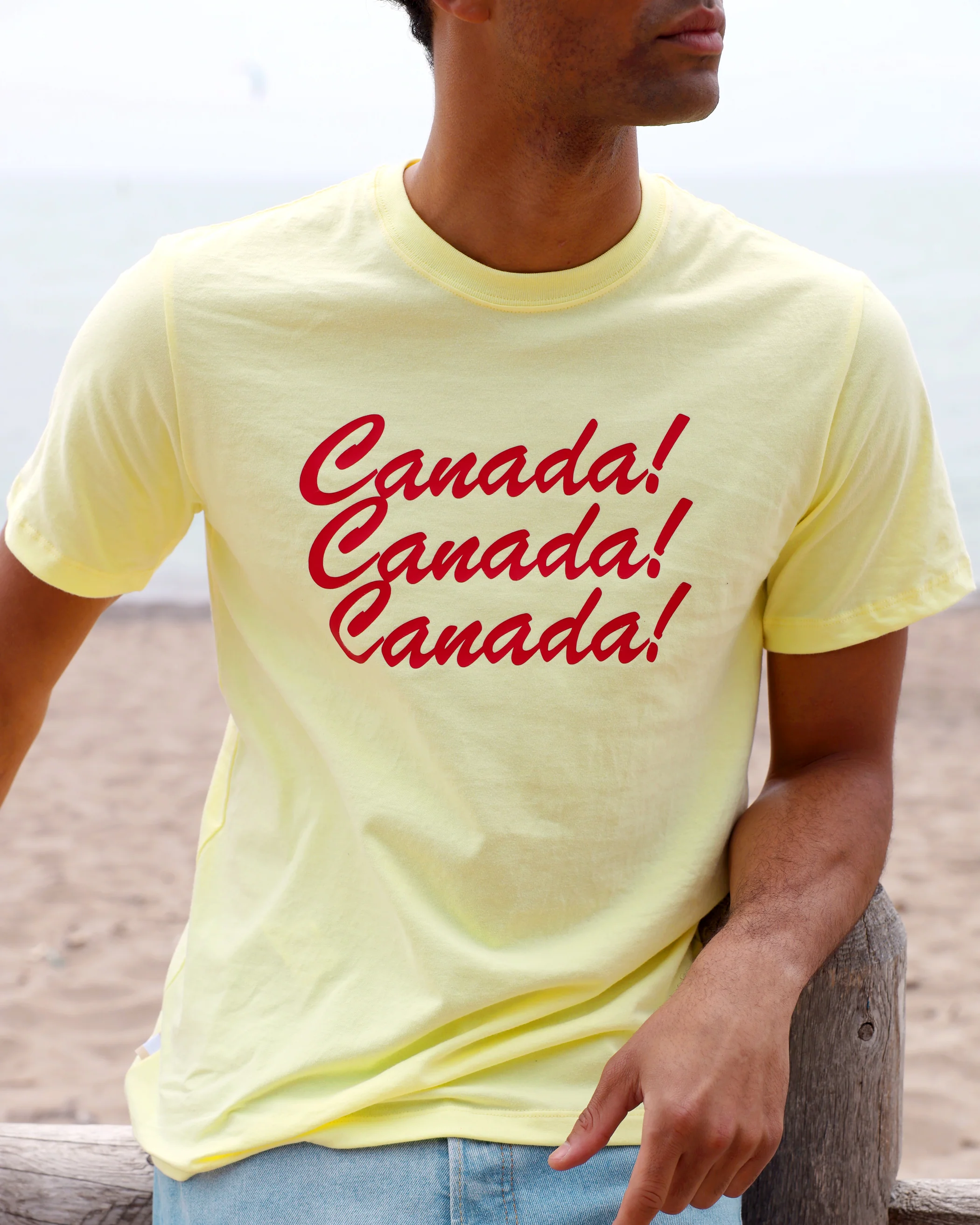 Canada Canada Canada Tee Lemon - Unisex - Image 3