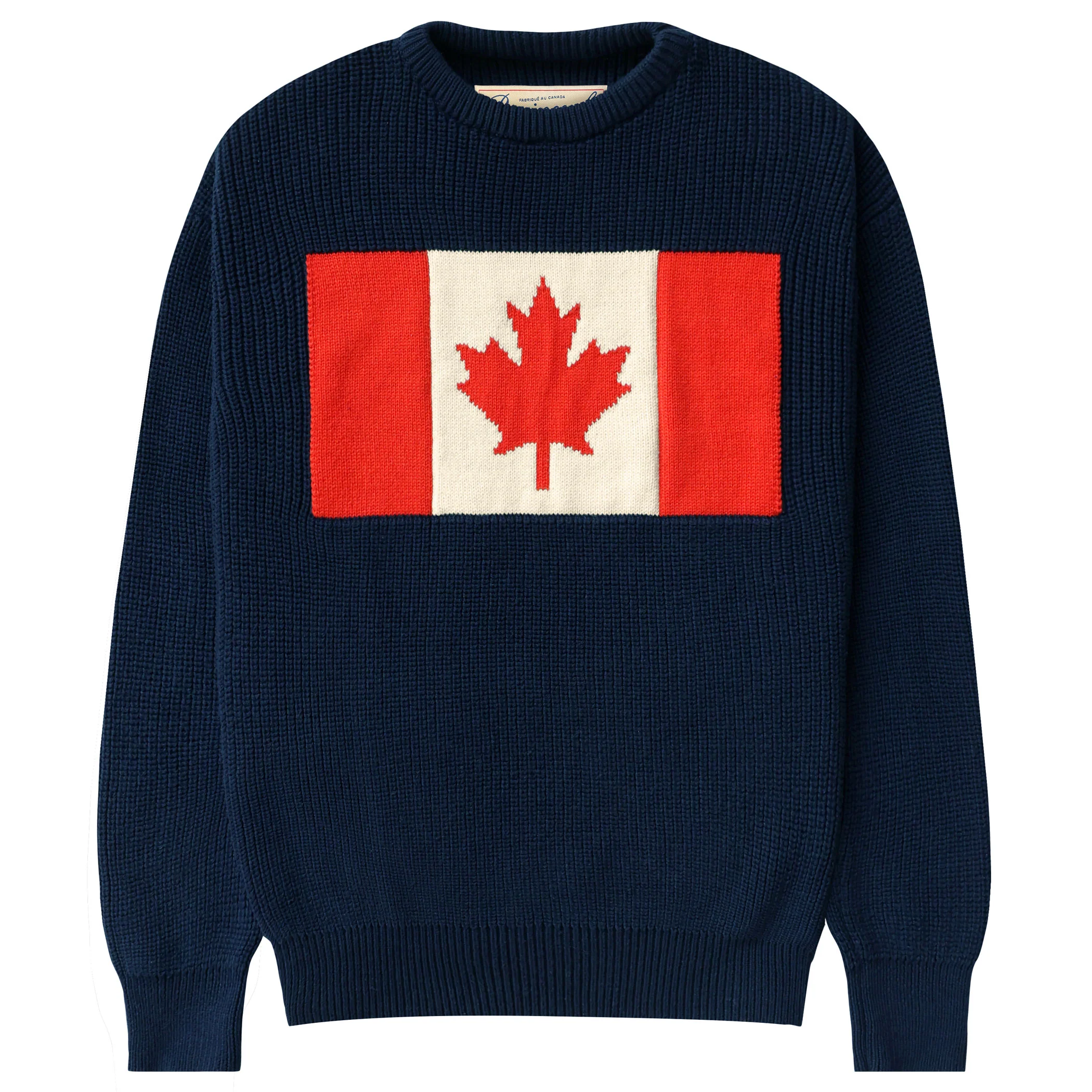 Canada Flag Cotton Knit Sweater - Unisex
