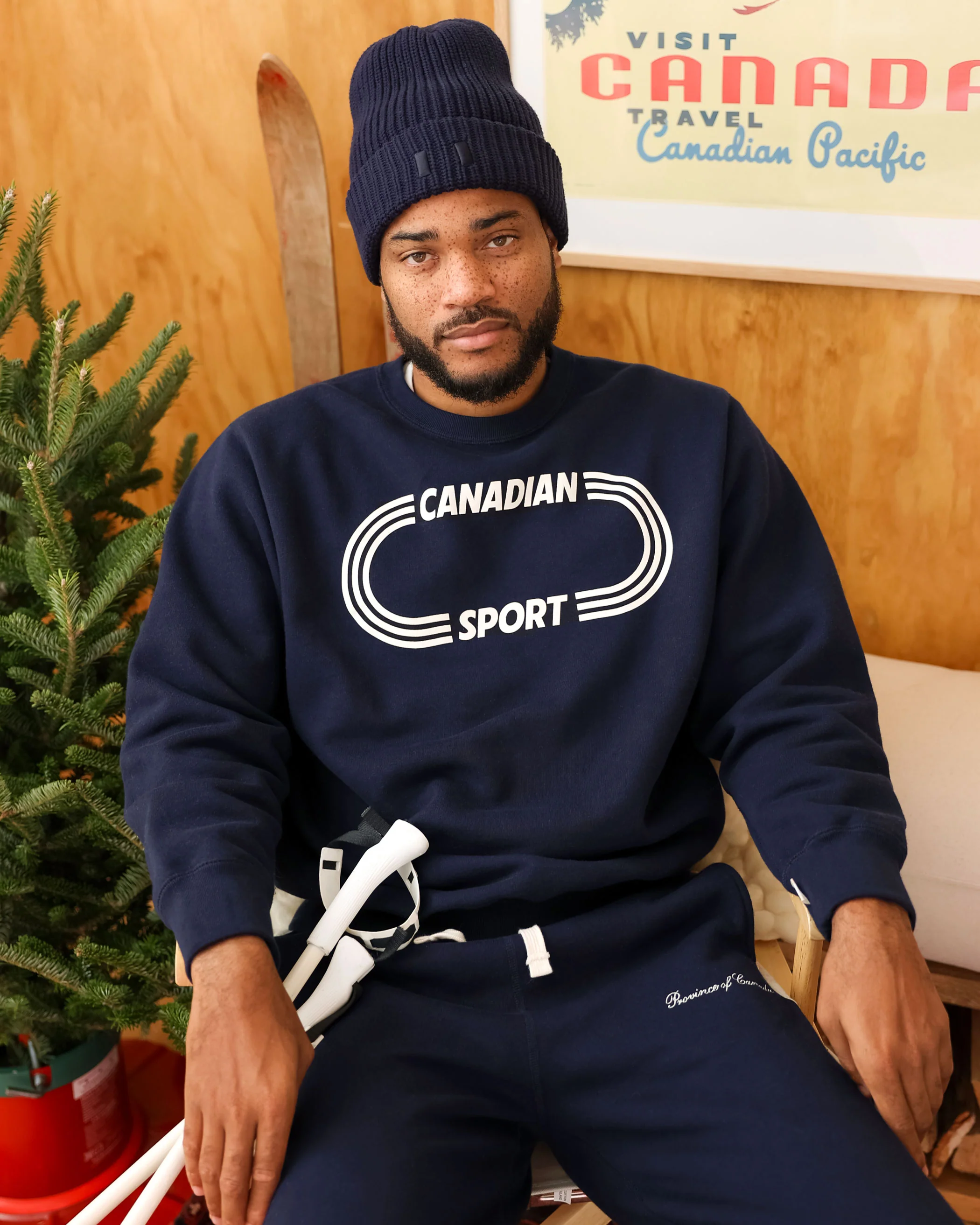Canadian Sport Sweatshirt Navy - Unisex - Image 2