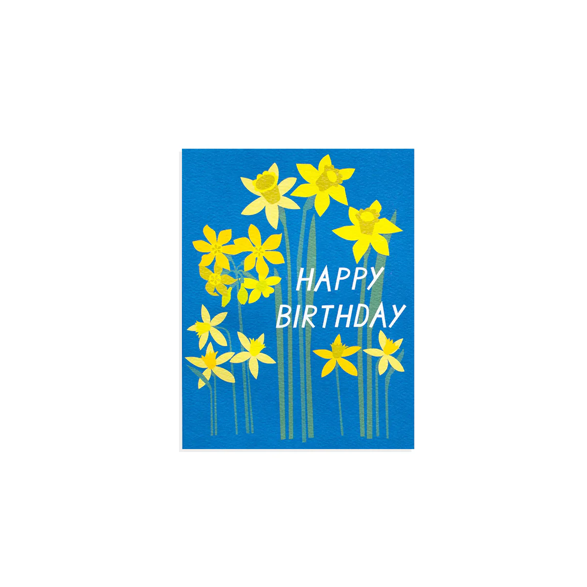 Cheery Daffodil Birthday Greeting Card