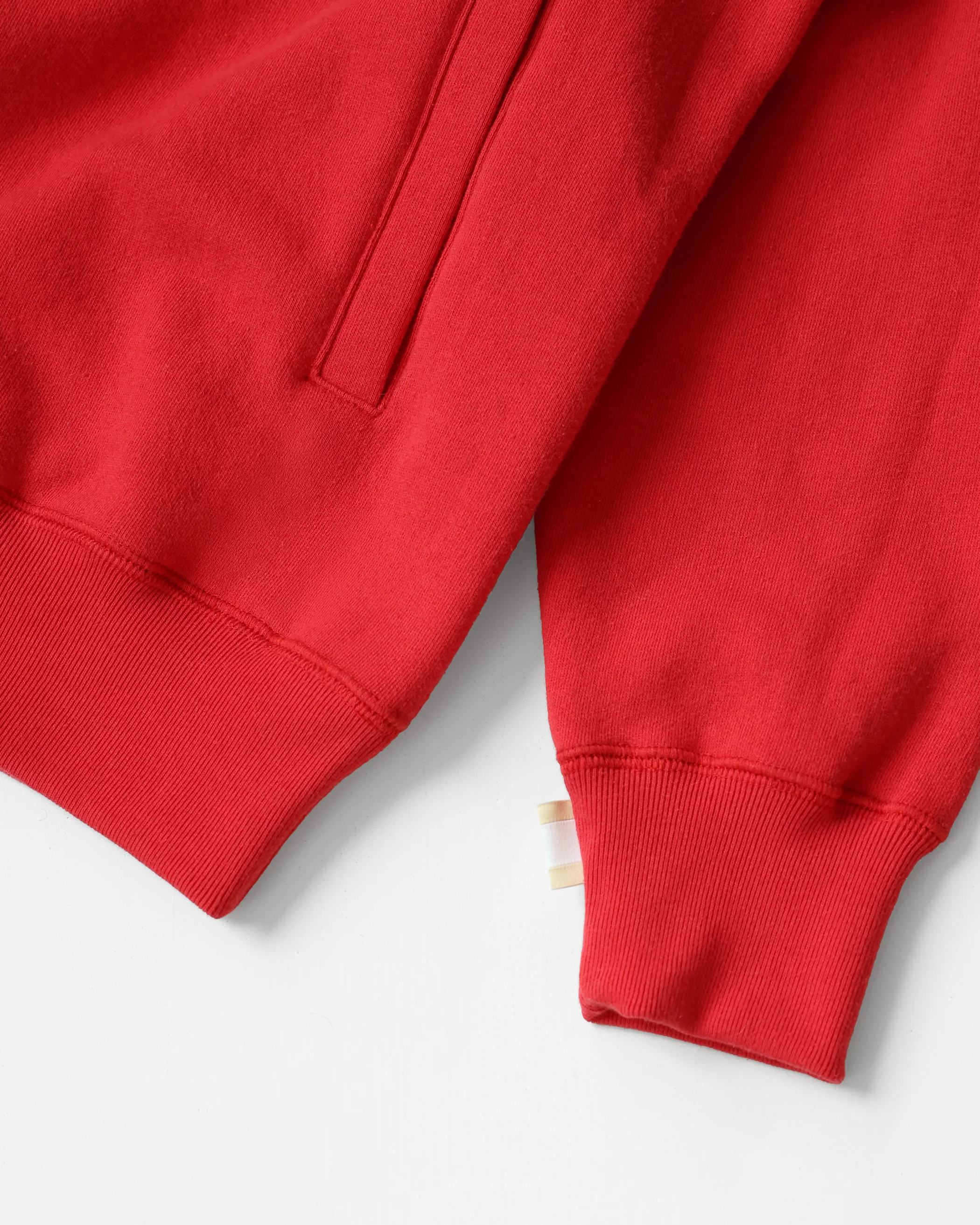 Club Fleece Half Zip Red - Unisex - Image 6