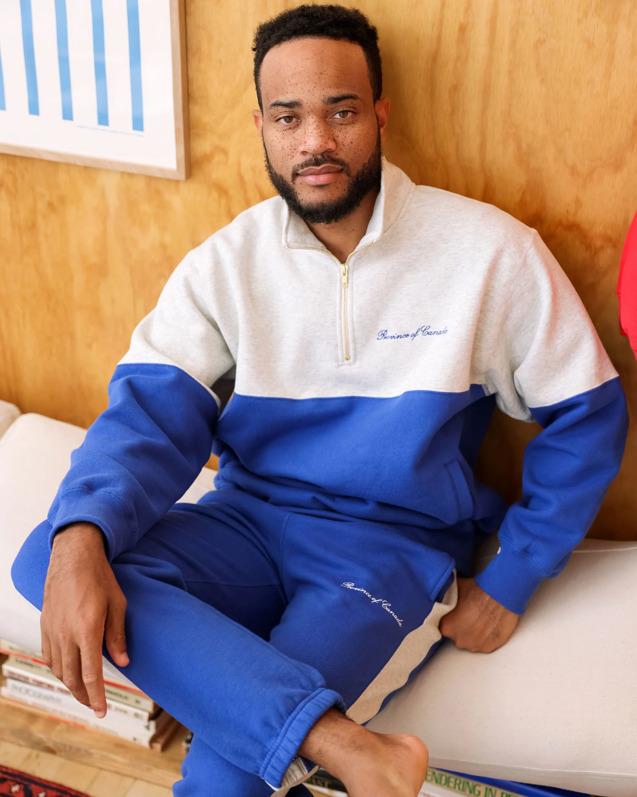Club Fleece Half Zip Royal - Unisex - Image 3