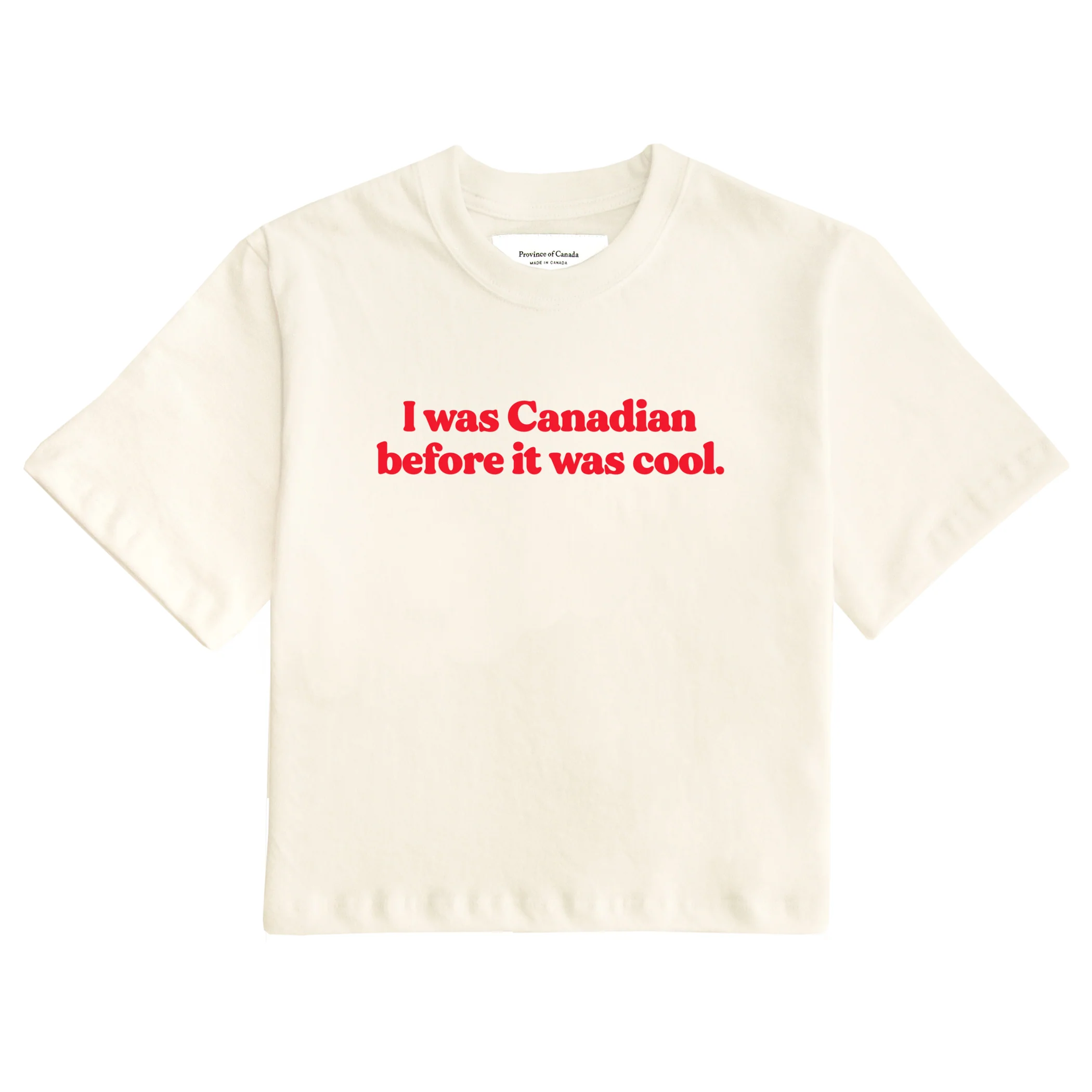 Cool Canadian Crop Top Natural