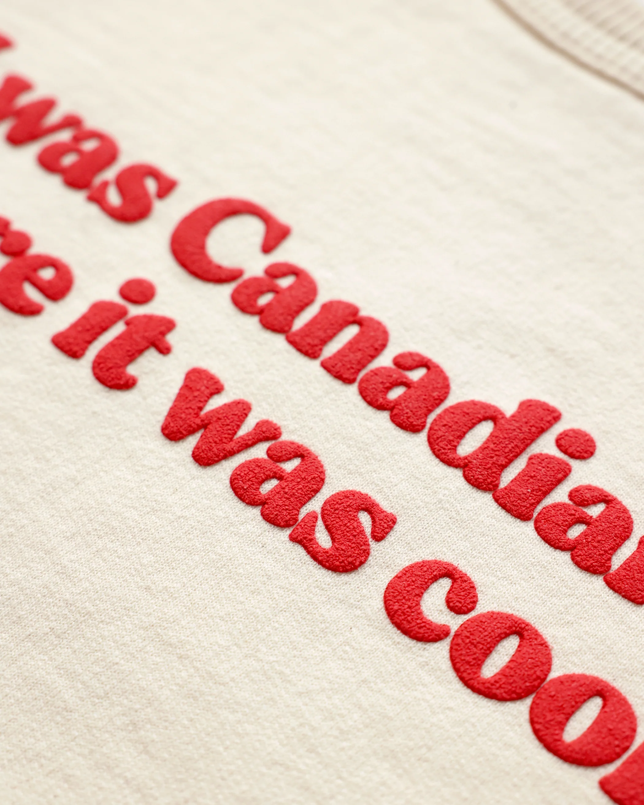 Cool Canadian Sweatshirt Cream - Unisex - Image 5