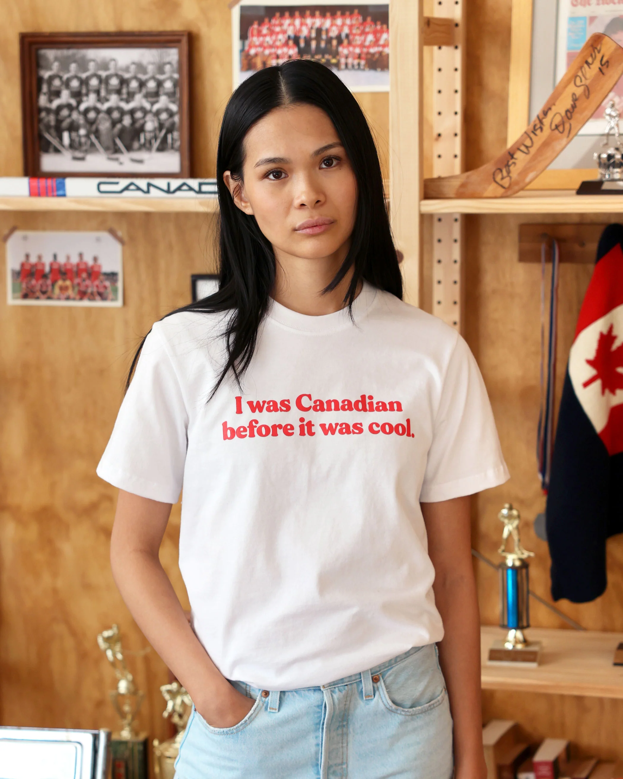 Cool Canadian Tee White - Unisex - Image 2