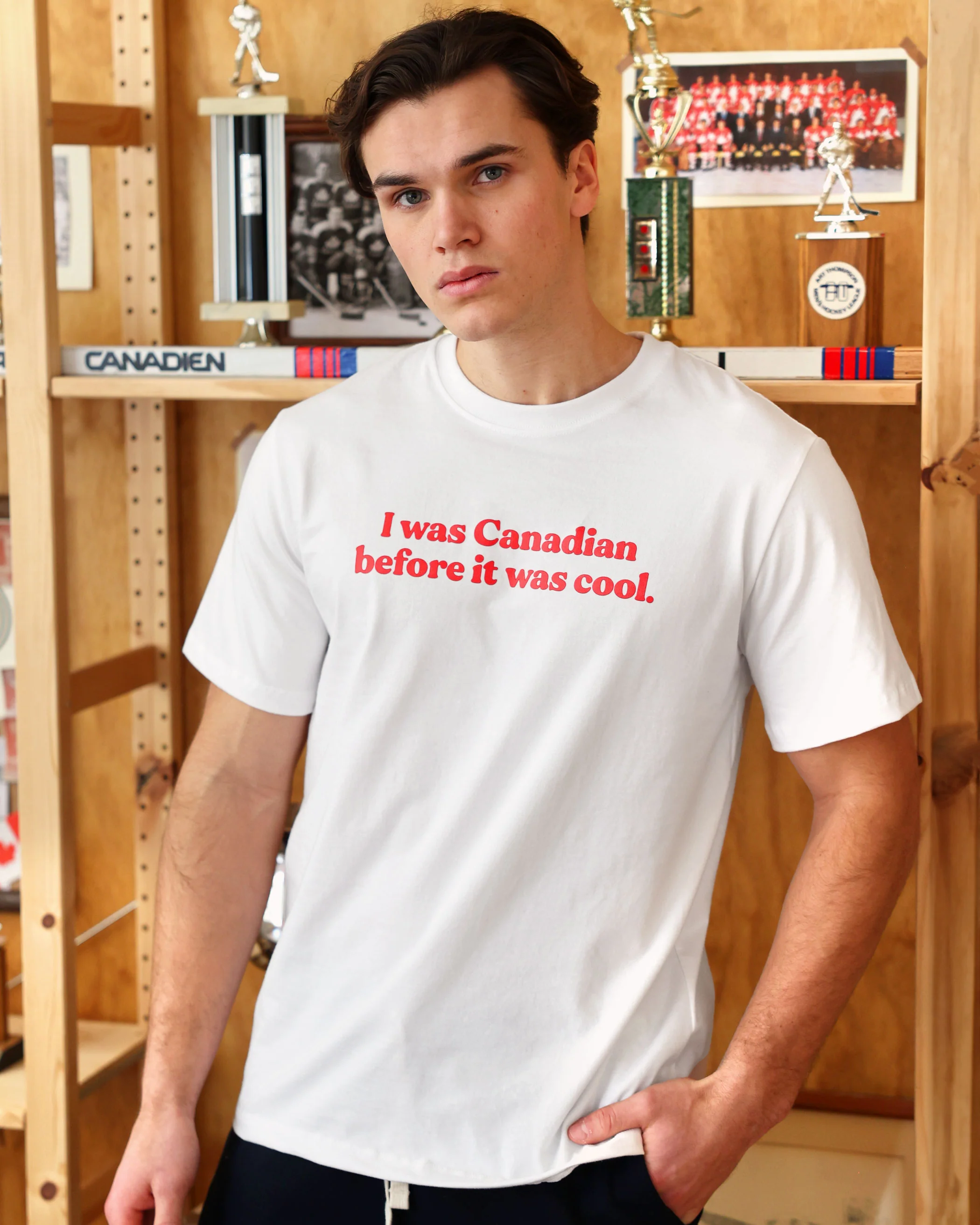 Cool Canadian Tee White - Unisex - Image 3
