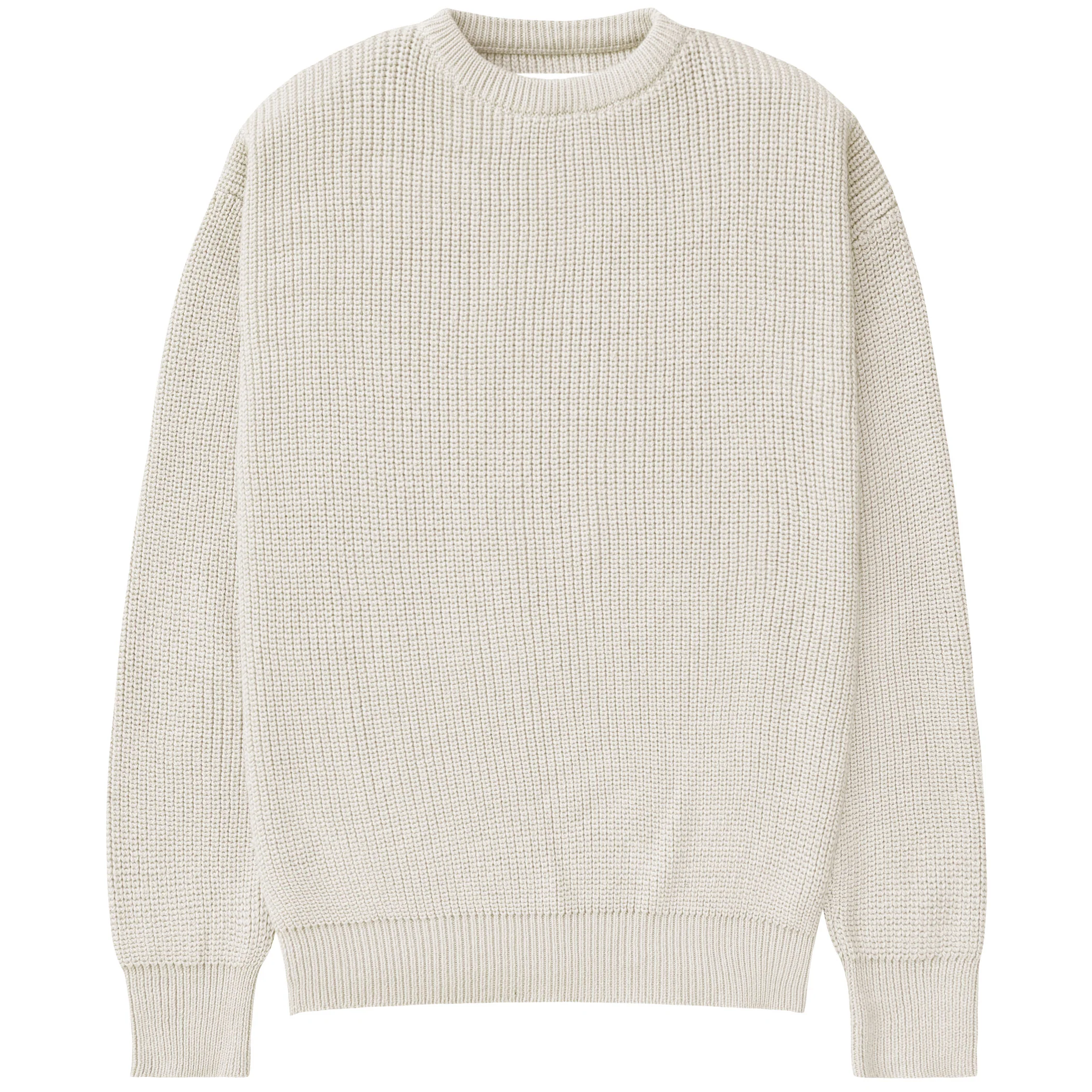 Cotton Knit Sweater Ecru - Unisex