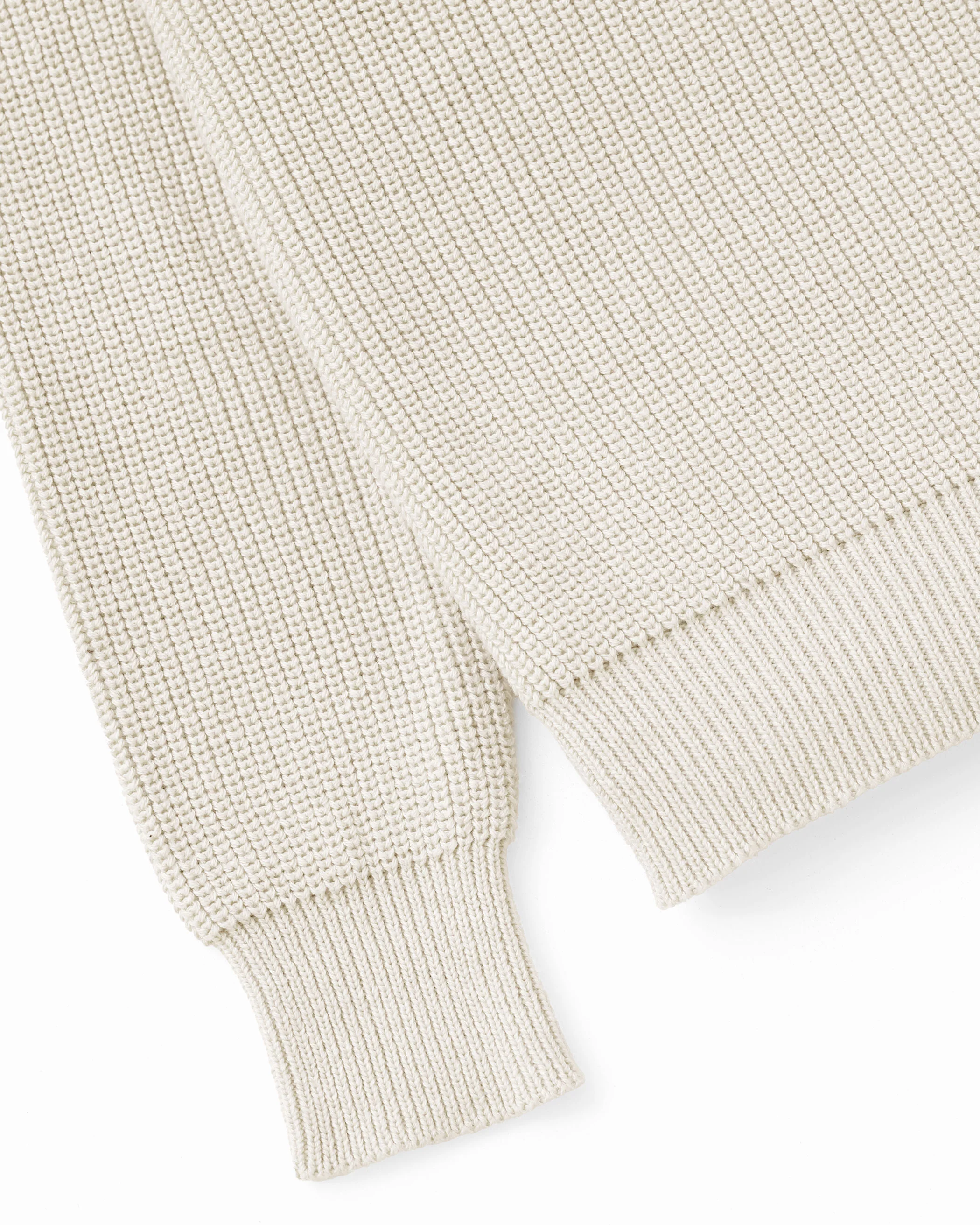Cotton Knit Sweater Ecru - Unisex - Image 5