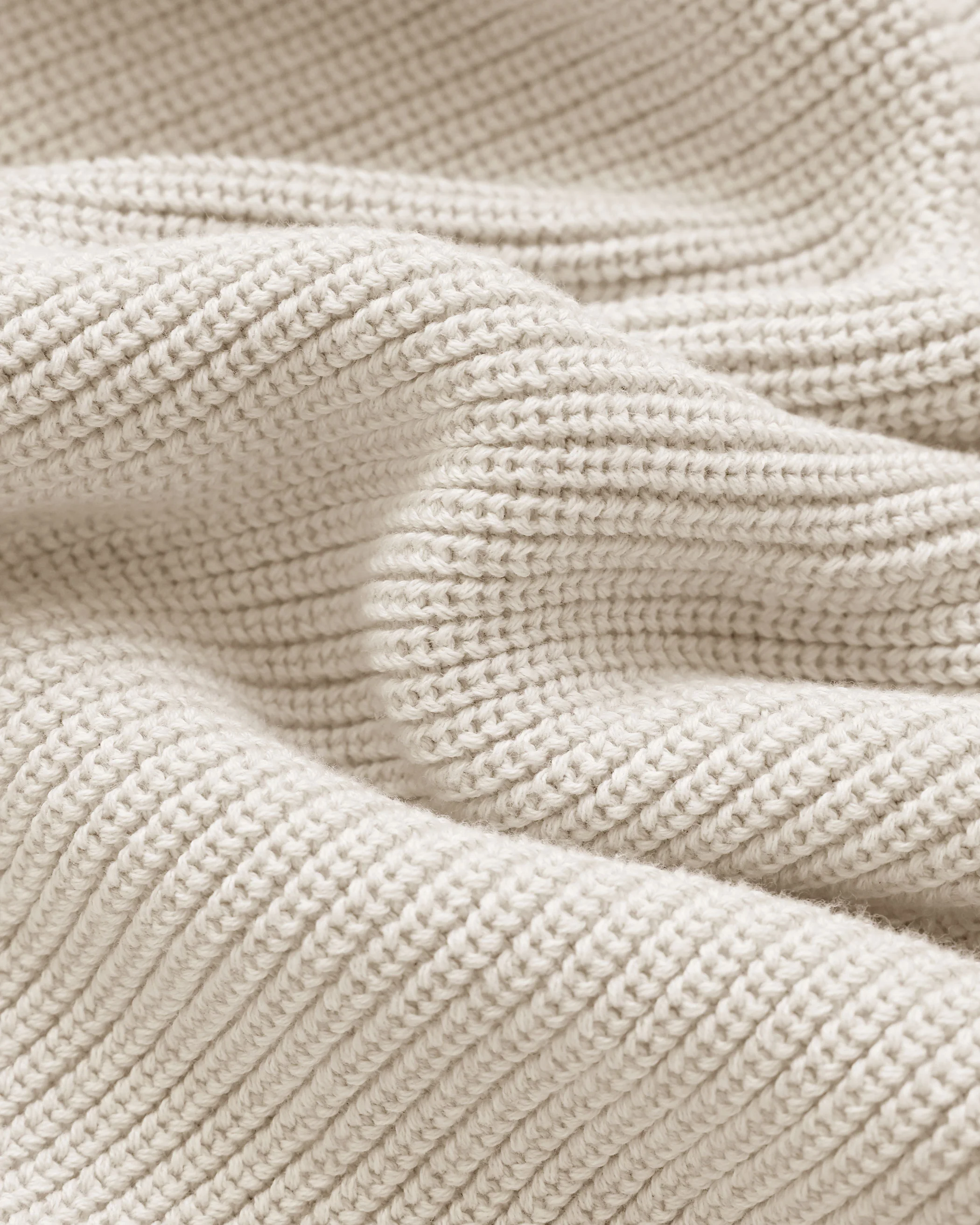 Cotton Knit Sweater Ecru - Unisex - Image 6
