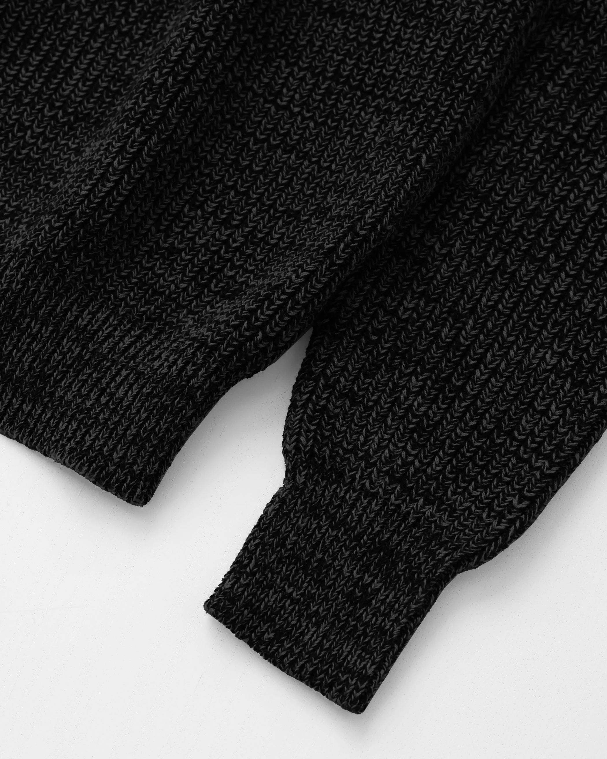 Cotton Knit Sweater Heather Black - Unisex - Image 5