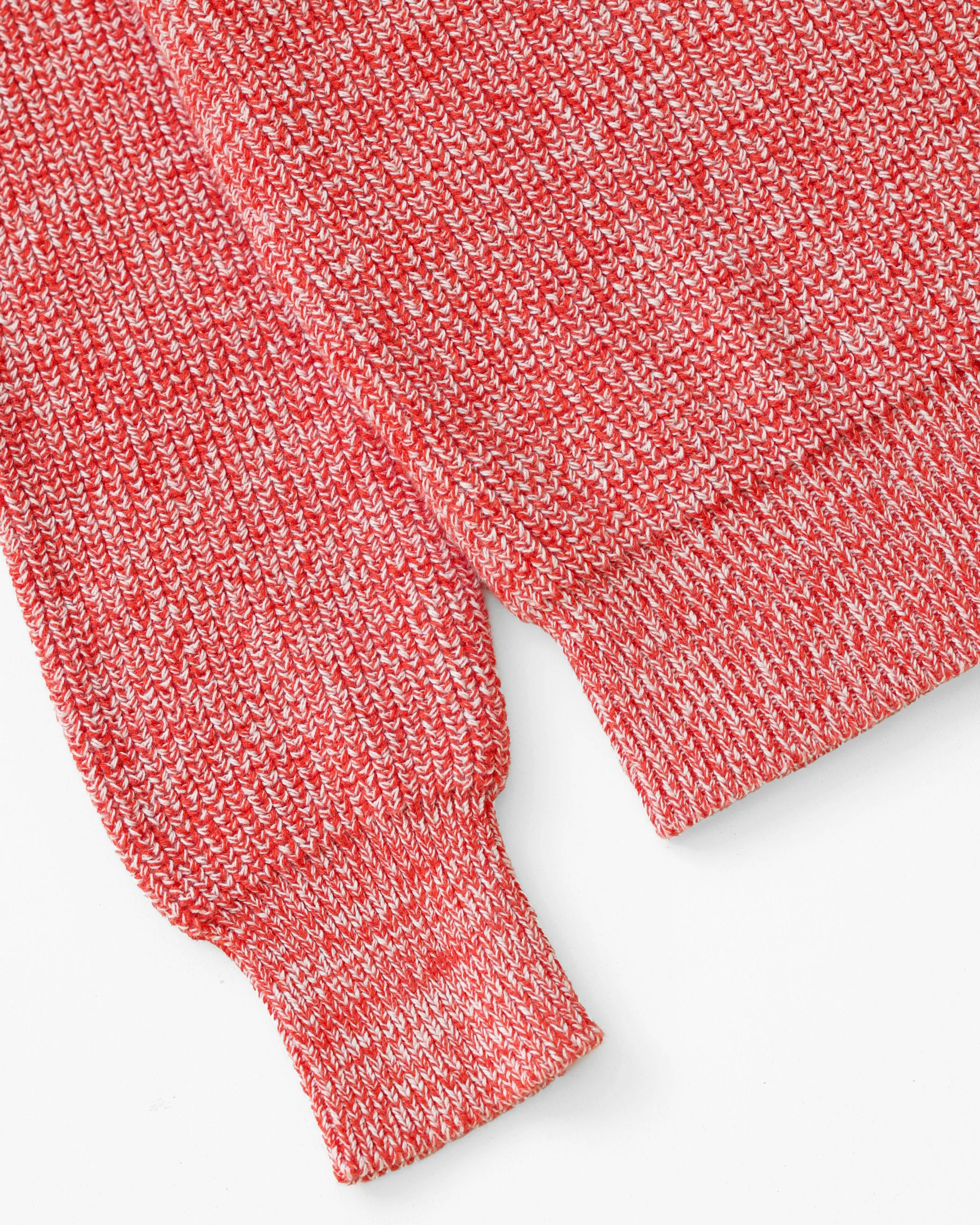 Cotton Knit Sweater Heather Red - Unisex - Image 5