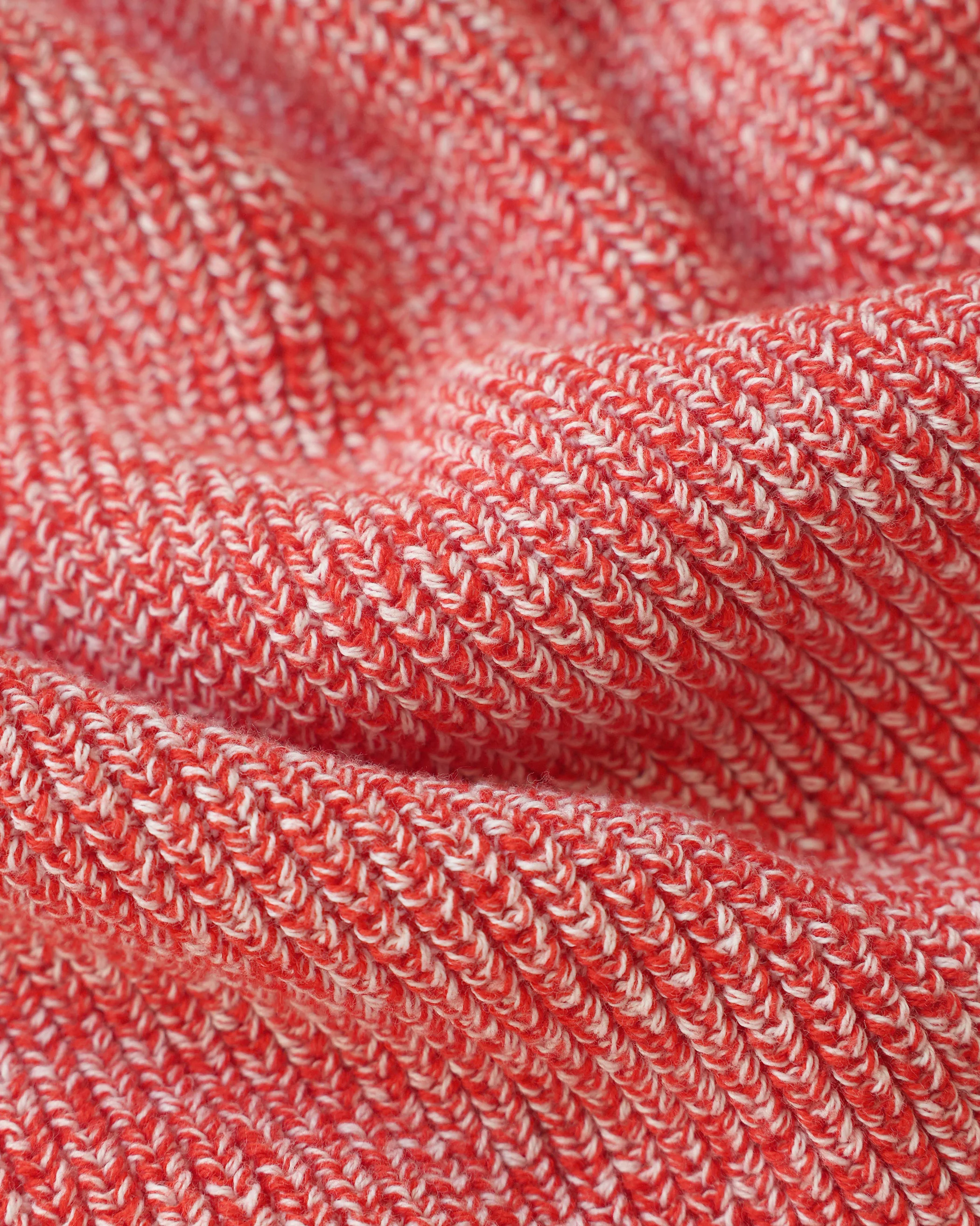 Cotton Knit Sweater Heather Red - Unisex - Image 6