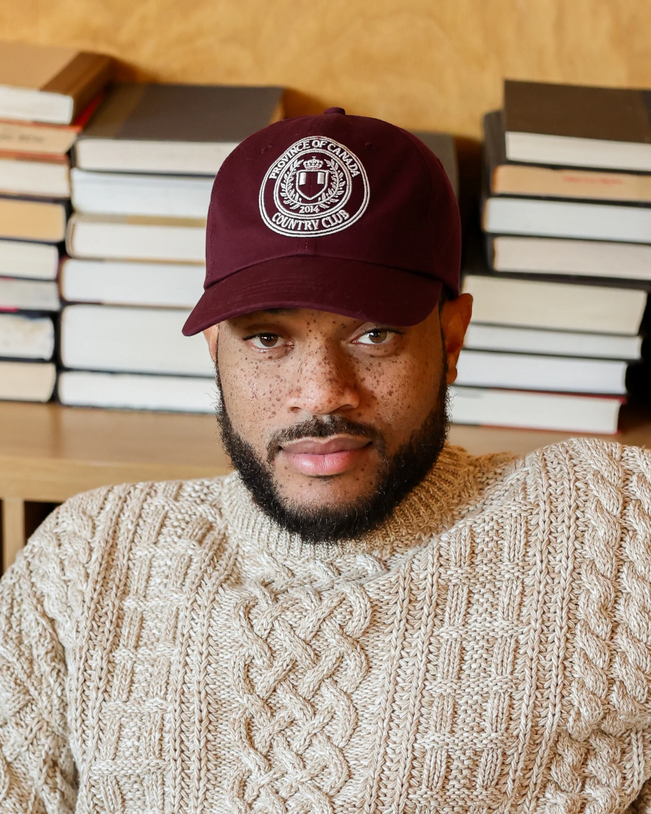 Country Club Baseball Hat Dark Burgundy - Image 2
