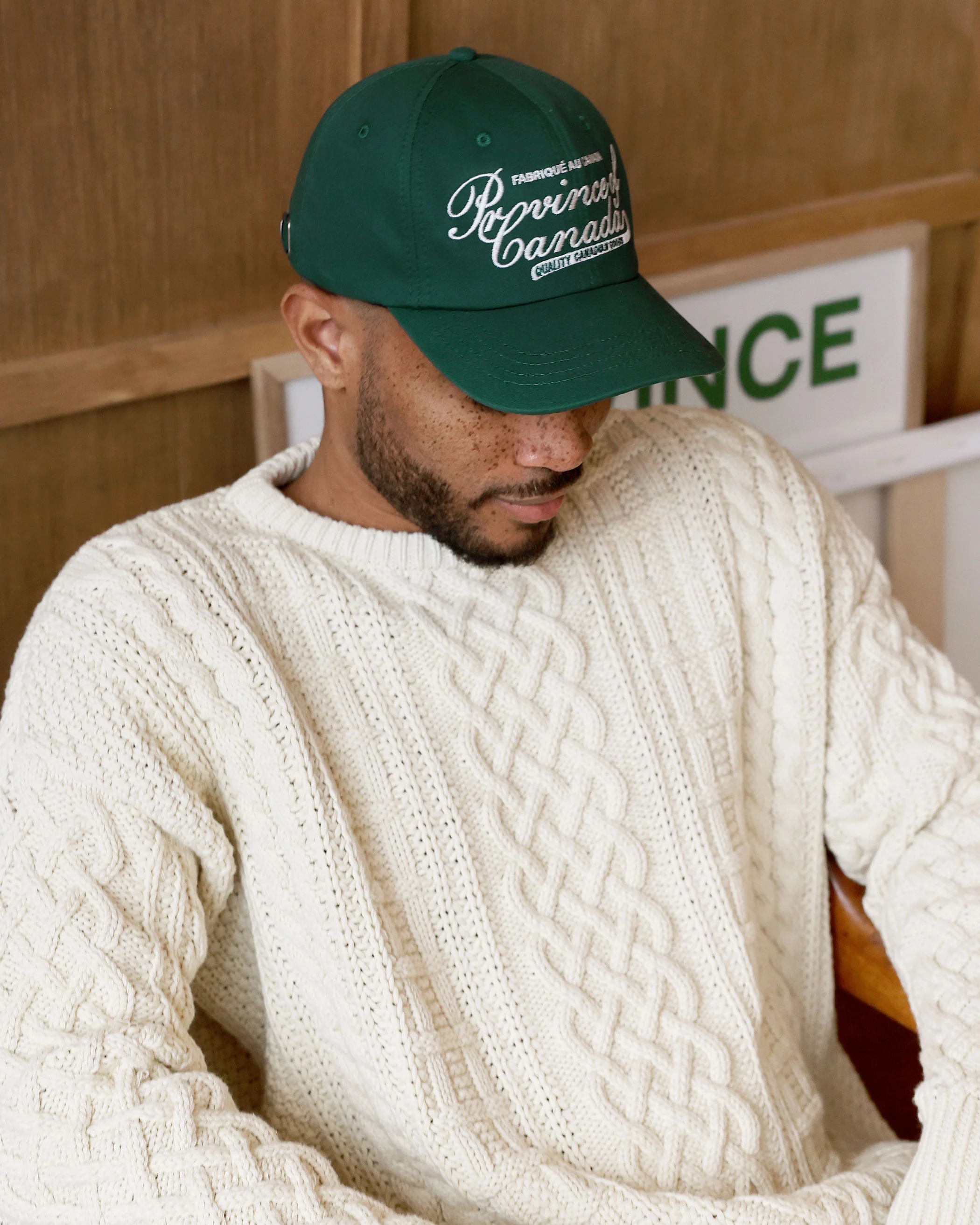 Script Logo Baseball Hat Forest - Image 6