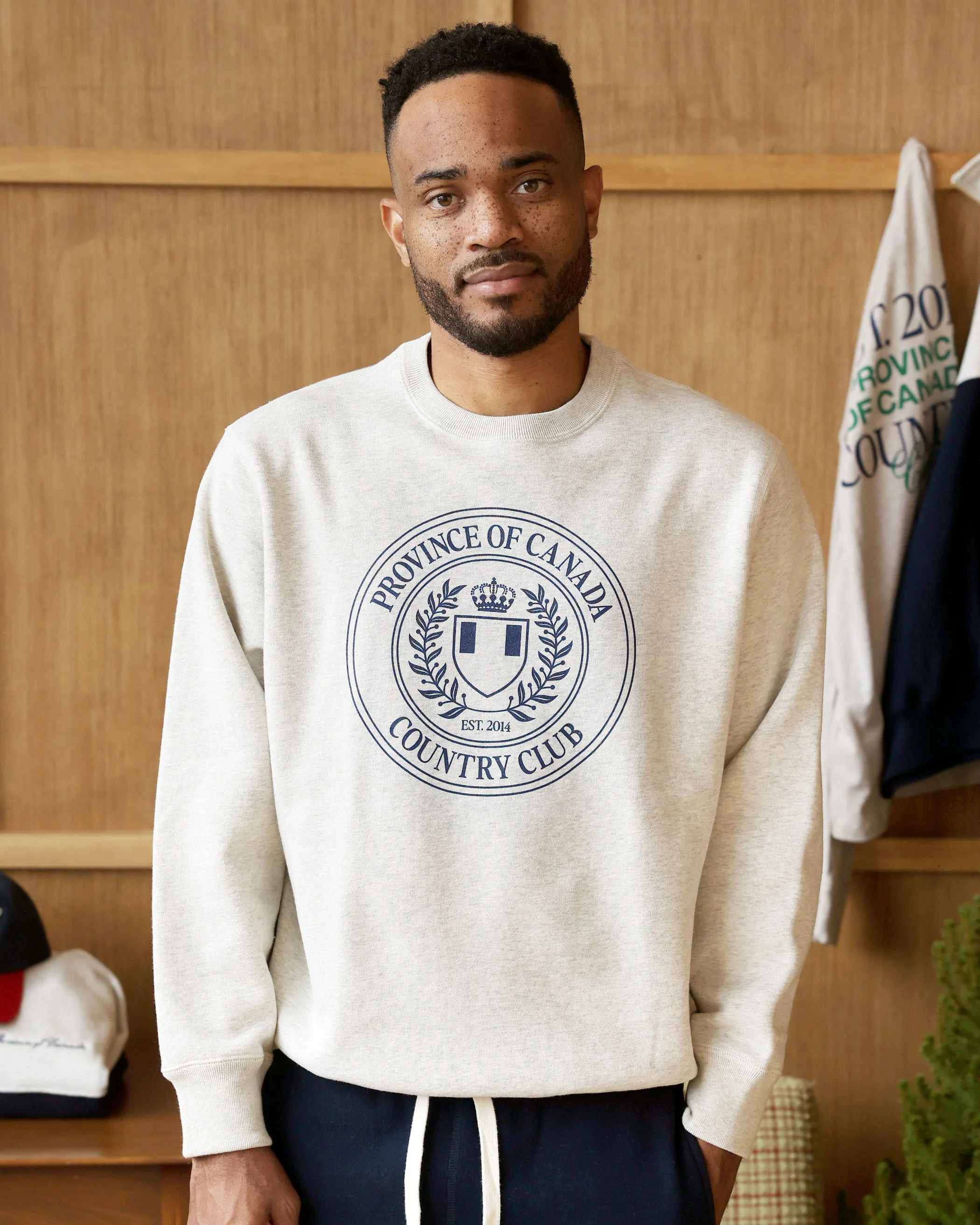 Country Club Fleece Sweatshirt Eggshell - Unisex - Image 4