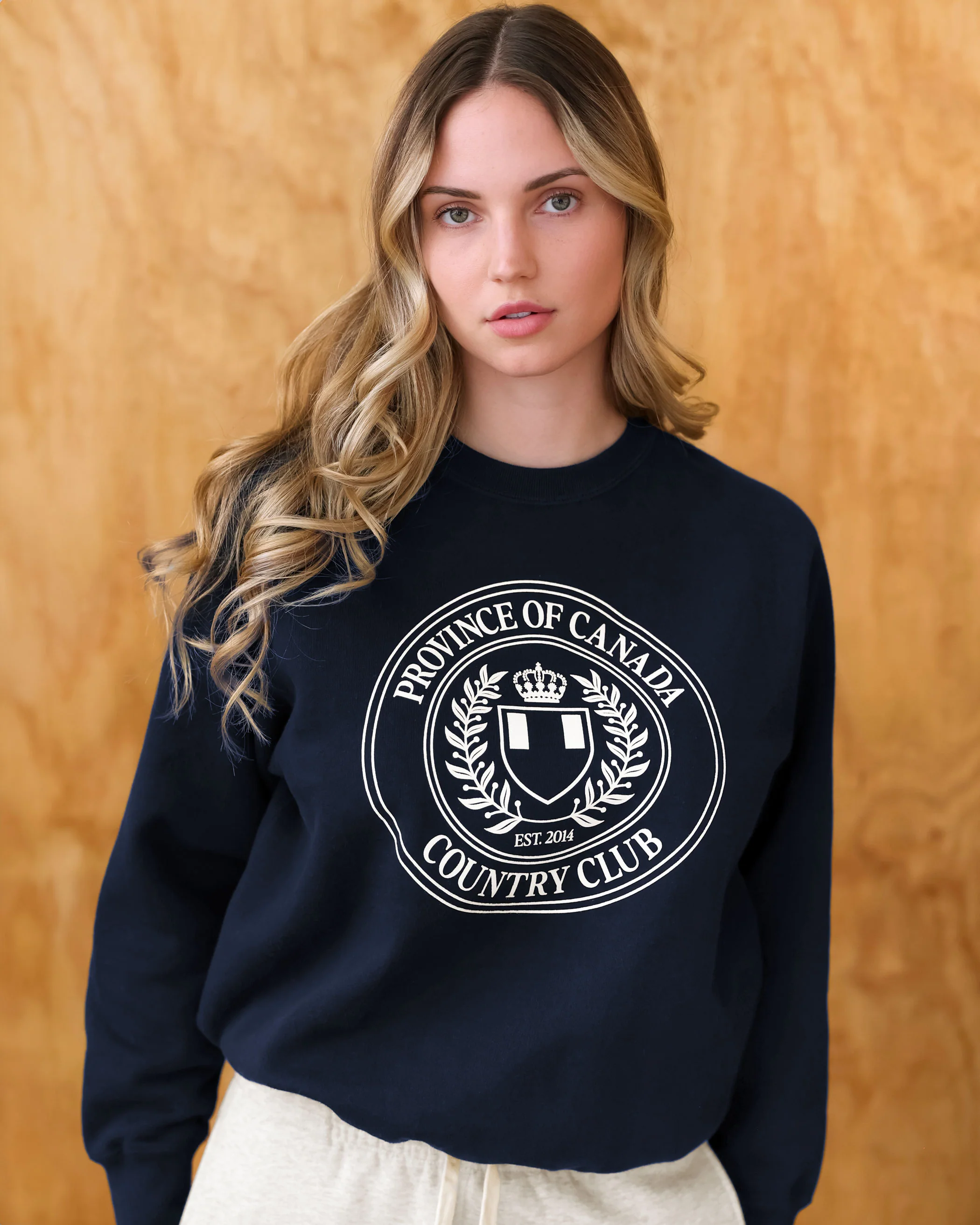 Country Club Fleece Sweatshirt Navy - Unisex - Image 3
