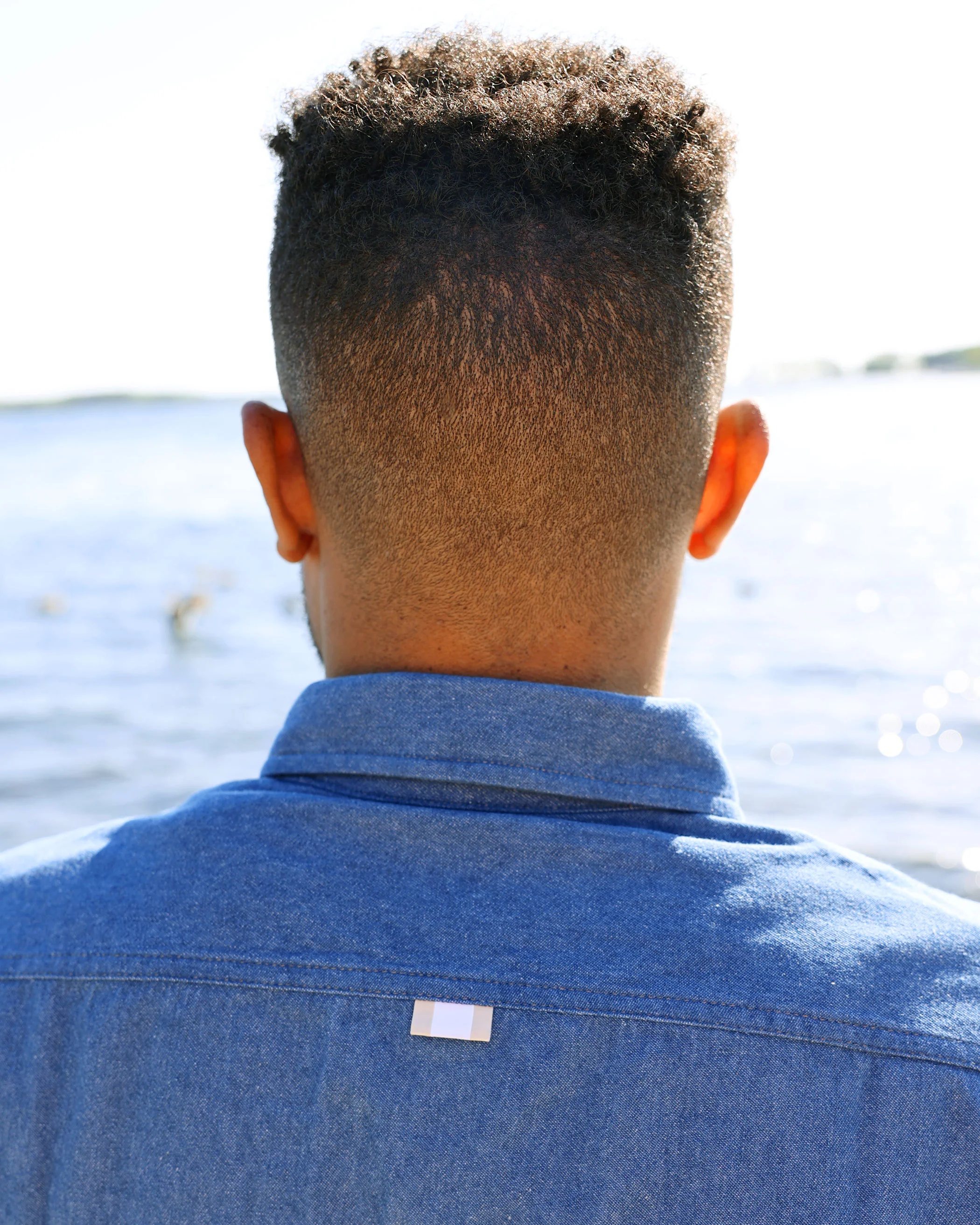 Dark Wash Denim Shirt - Unisex - Image 11