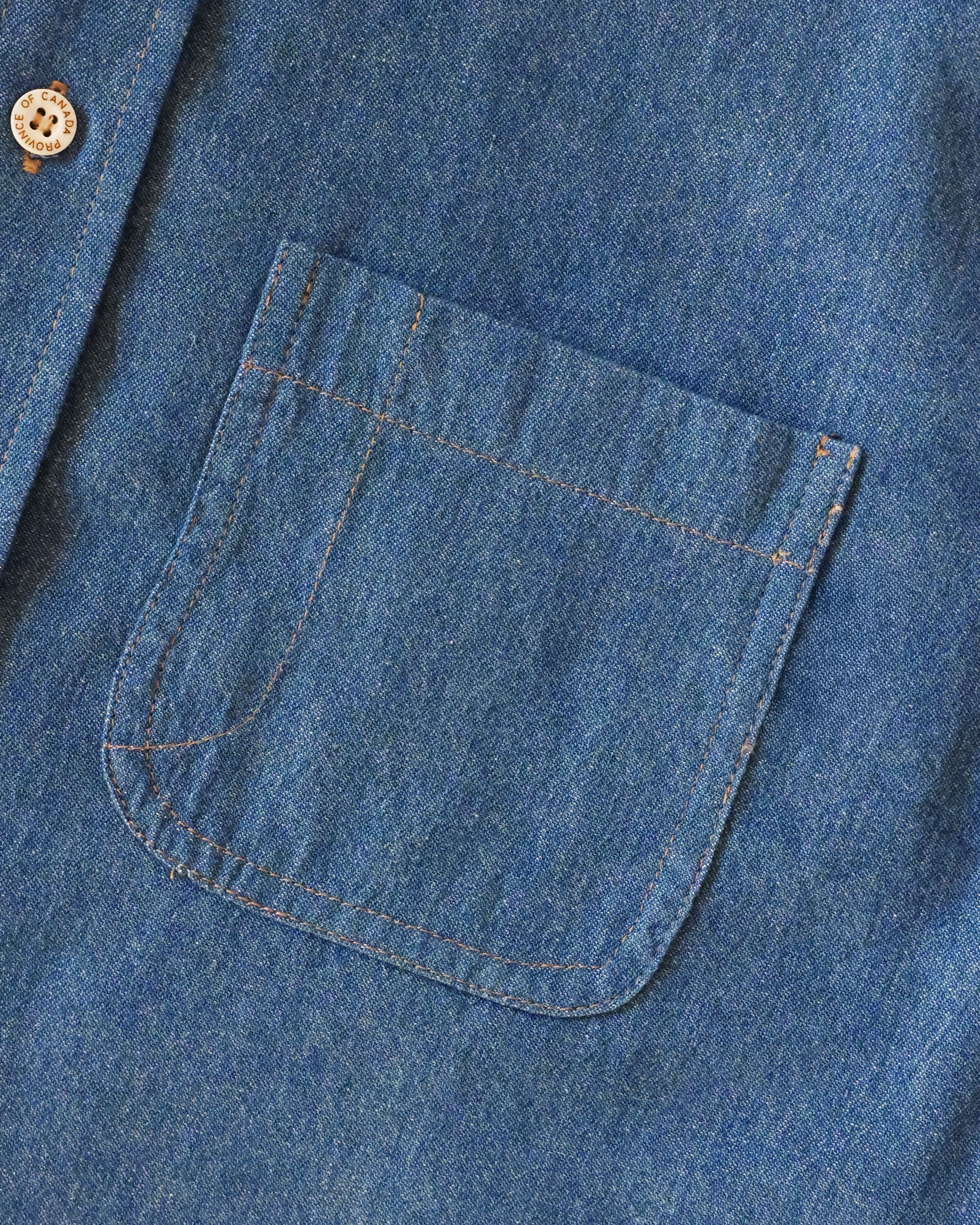 Dark Wash Denim Shirt - Unisex - Image 6