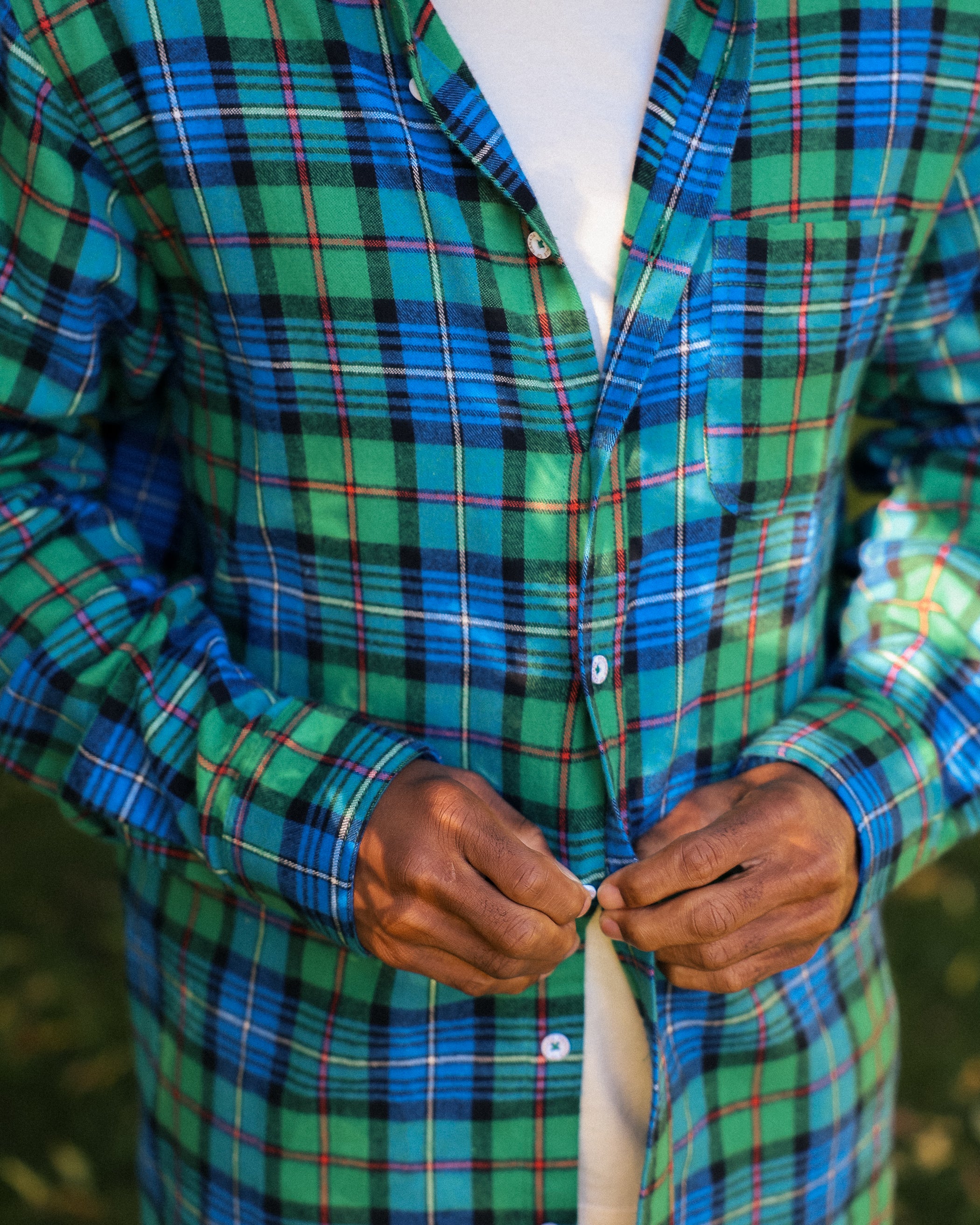 Evergreen Plaid Flannel Shirt - Unisex - Image 9