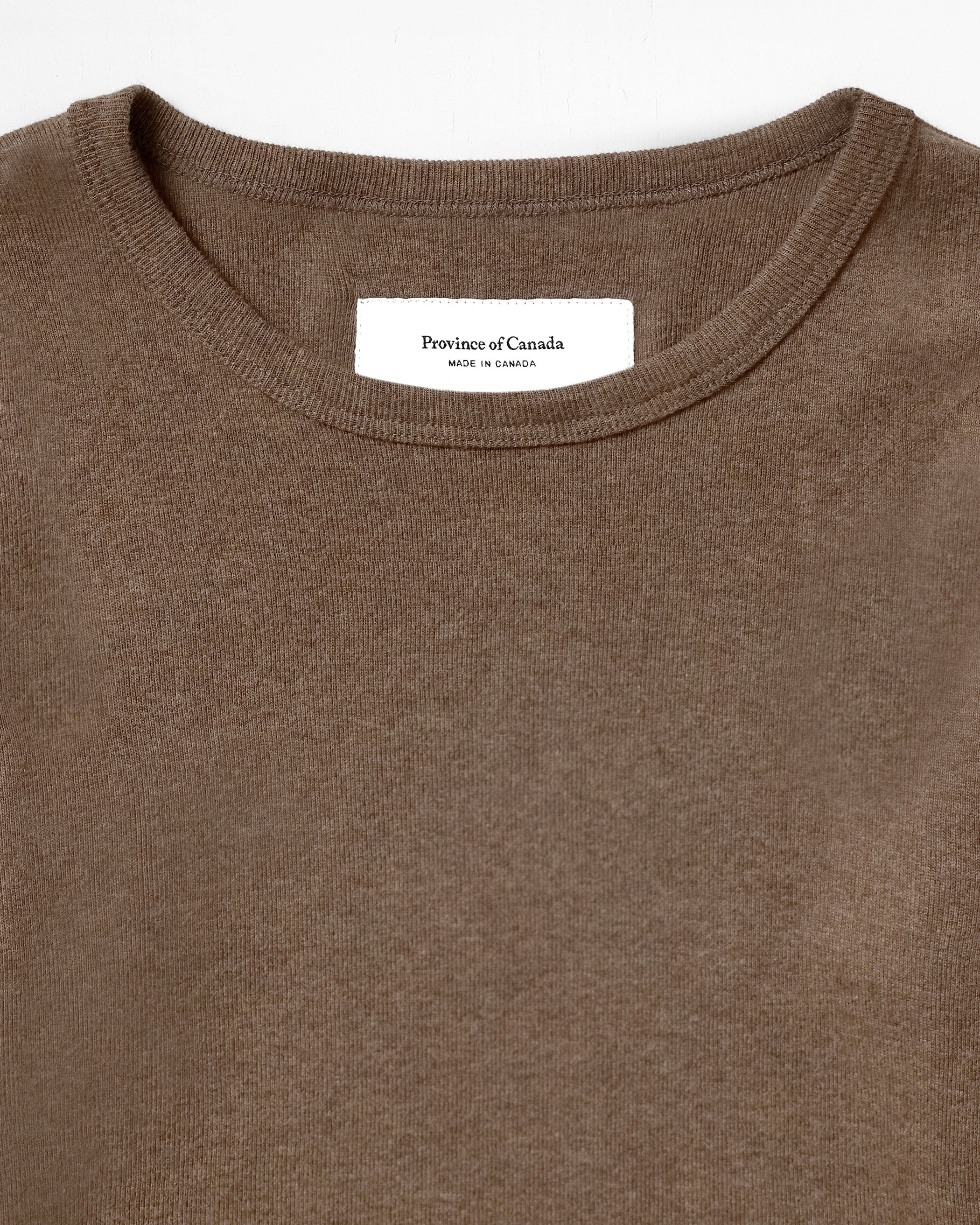 Fine Ribbed Long Sleeve Dress Heather Brown - Image 4