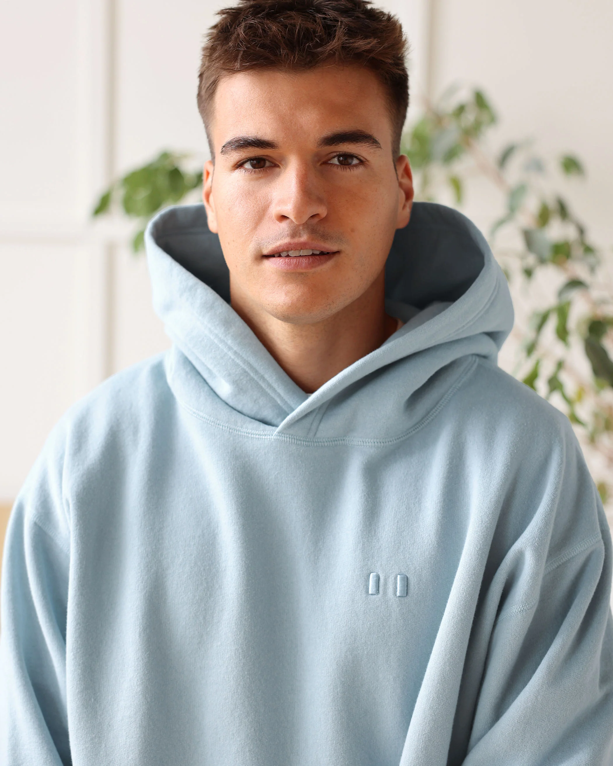 Flag Fleece Hoodie Blueish - Unisex - Image 2