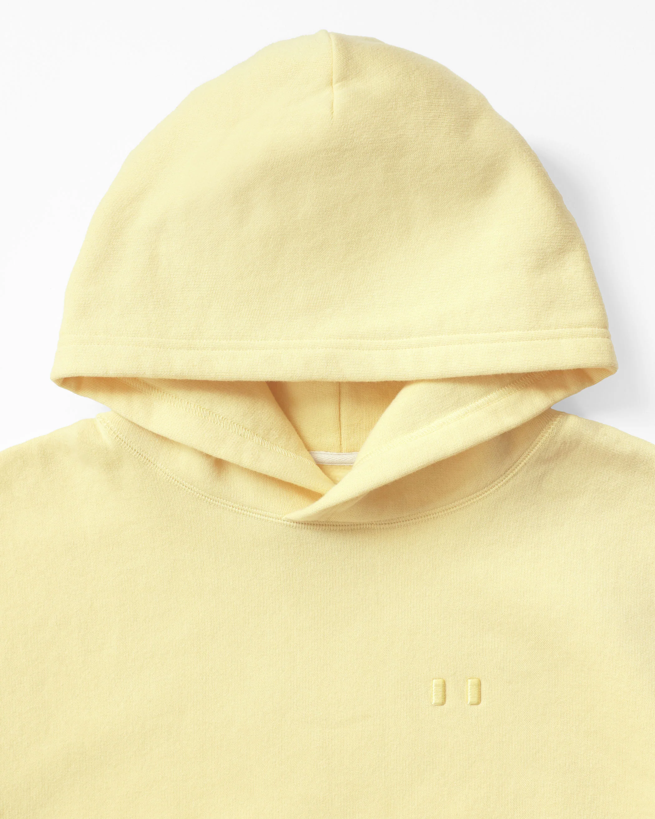 Flag Fleece Hoodie Butter - Unisex - Image 2