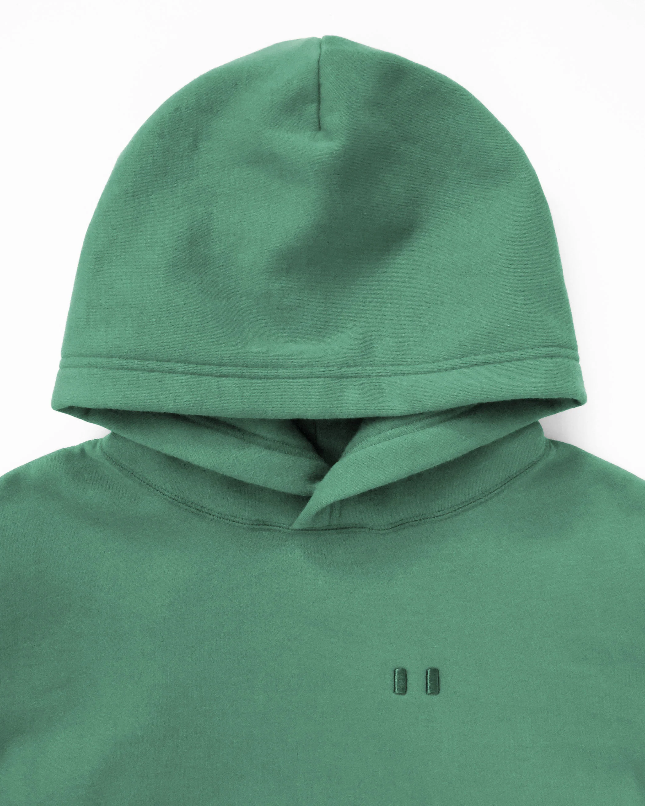 Flag Fleece Hoodie Green - Unisex - Image 3