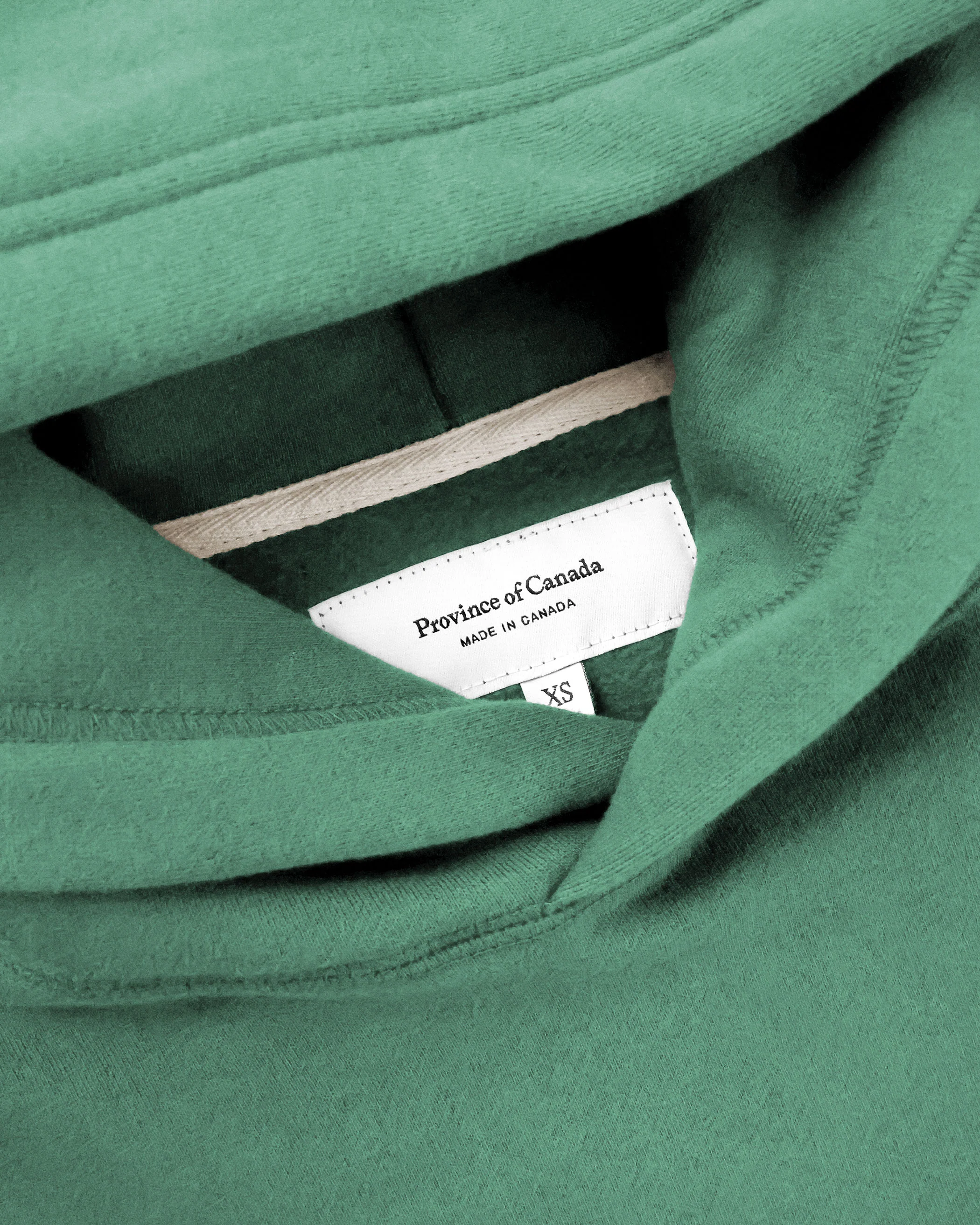 Flag Fleece Hoodie Green - Unisex - Image 5