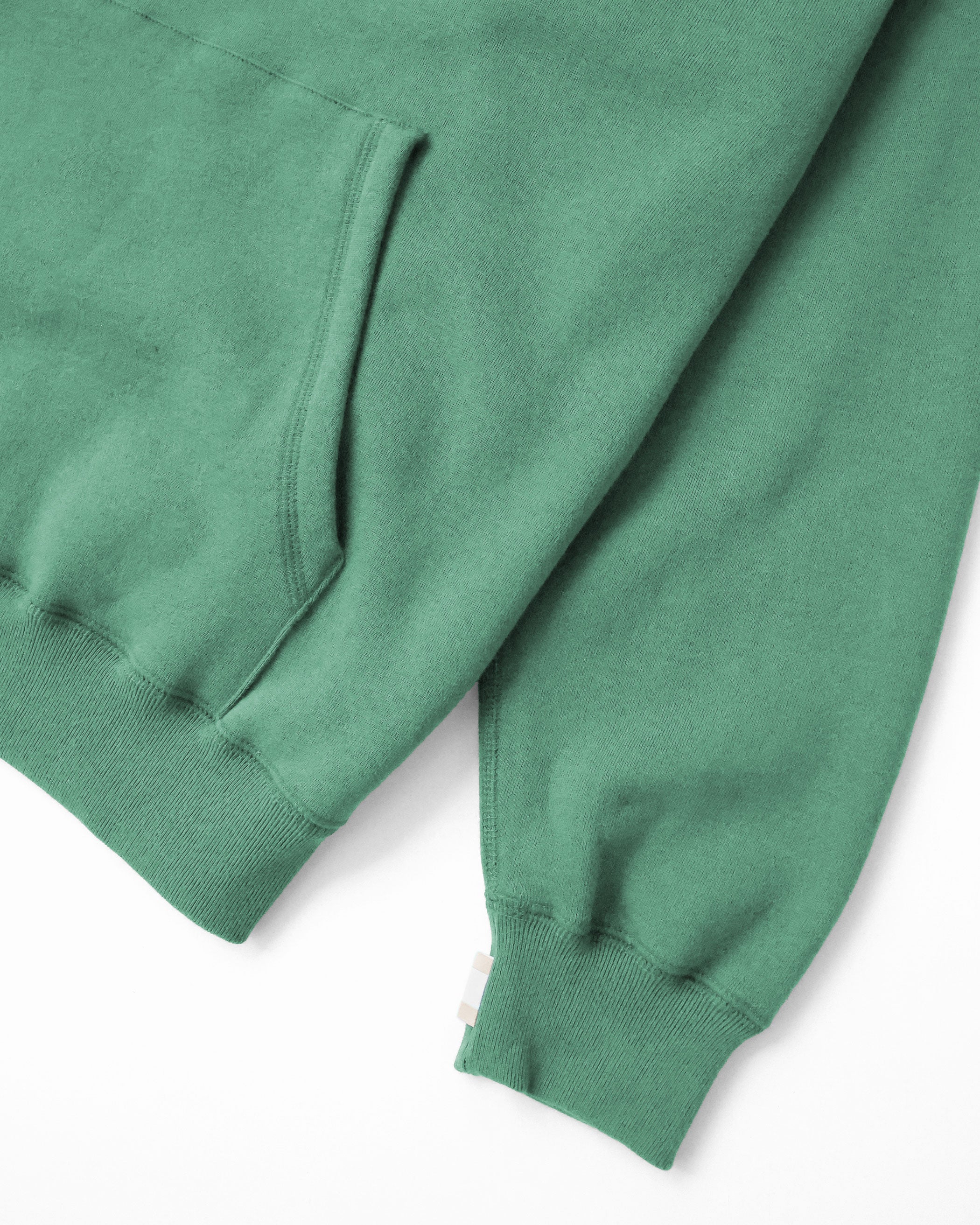 Flag Fleece Hoodie Green - Unisex - Image 6