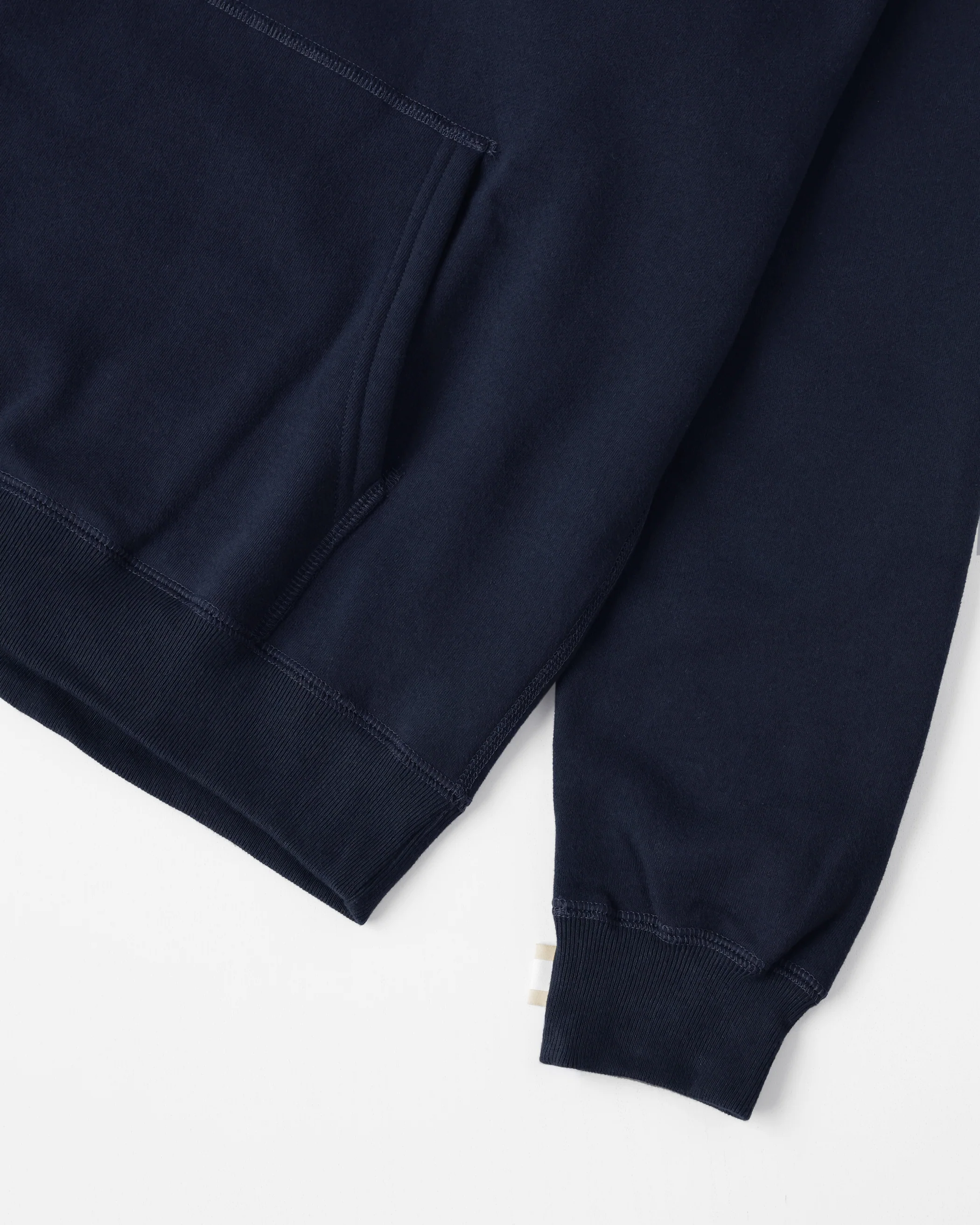 Flag Fleece Hoodie Navy - Unisex - Image 5