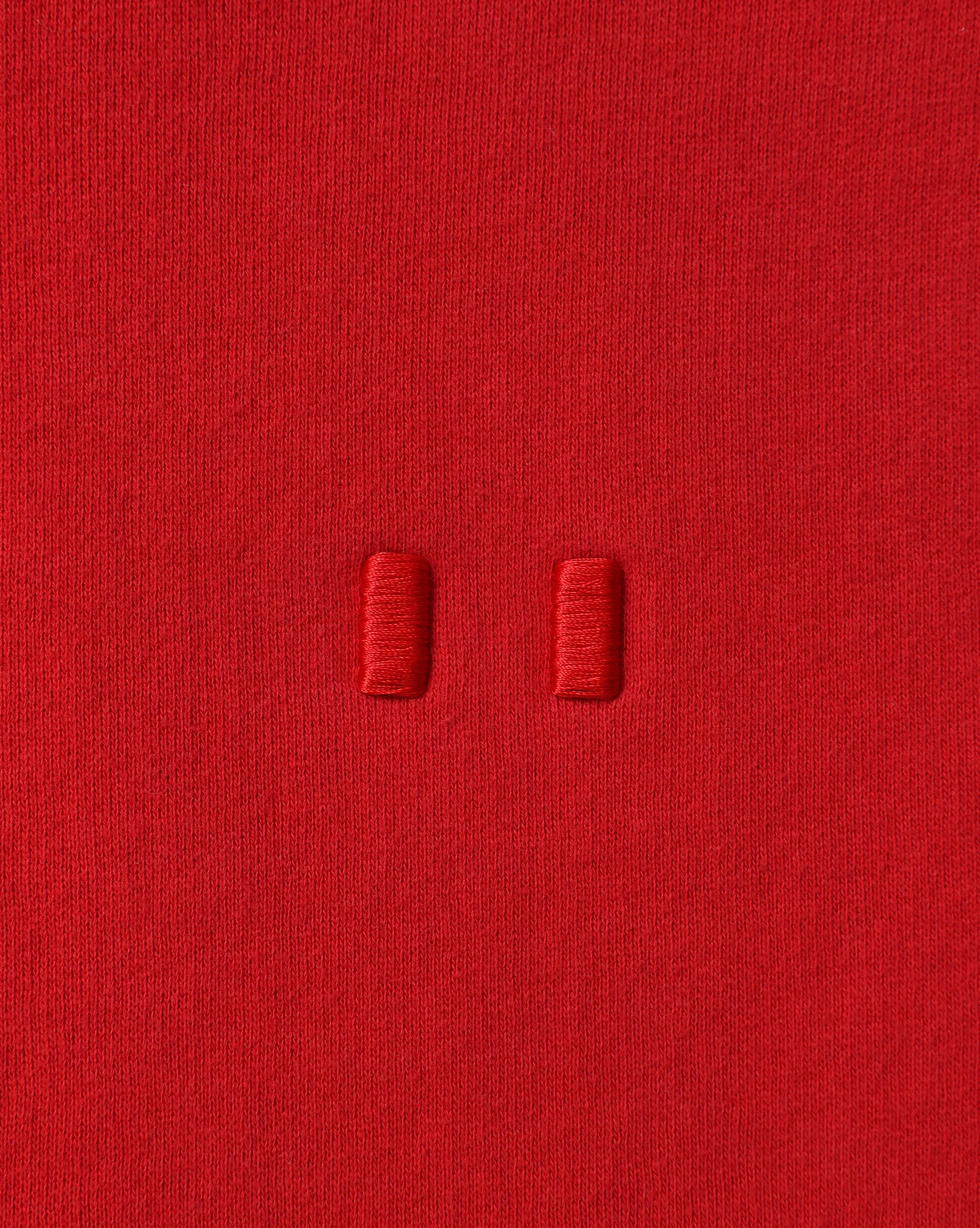 Flag Fleece Hoodie Red - Unisex - Image 3
