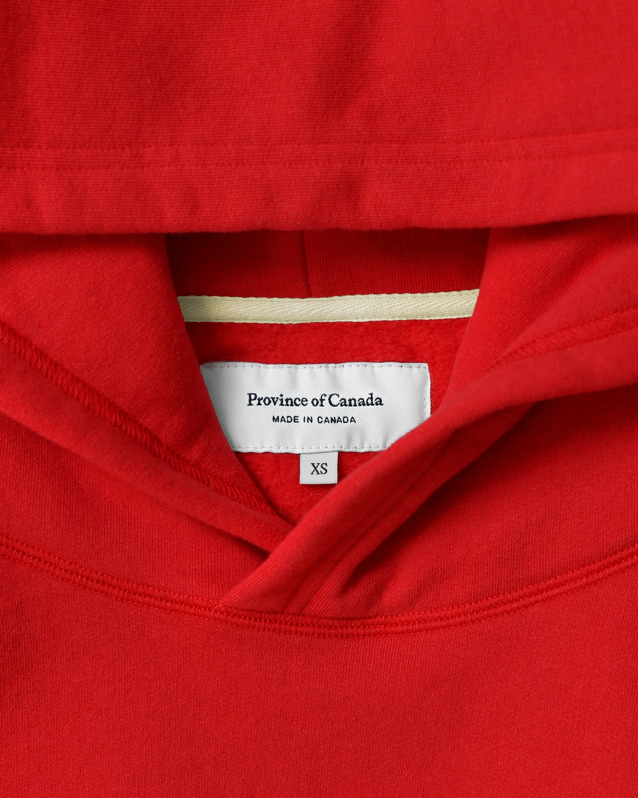Flag Fleece Hoodie Red - Unisex - Image 4