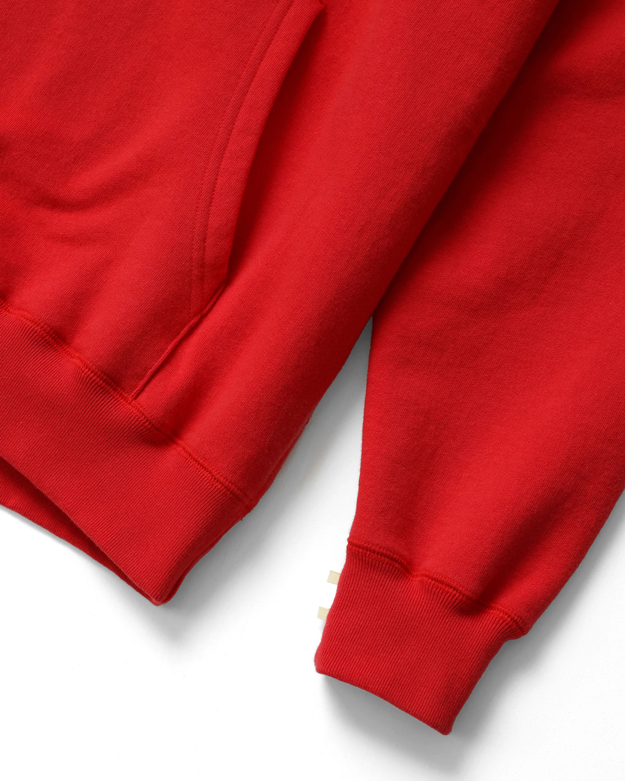 Flag Fleece Hoodie Red - Unisex - Image 5