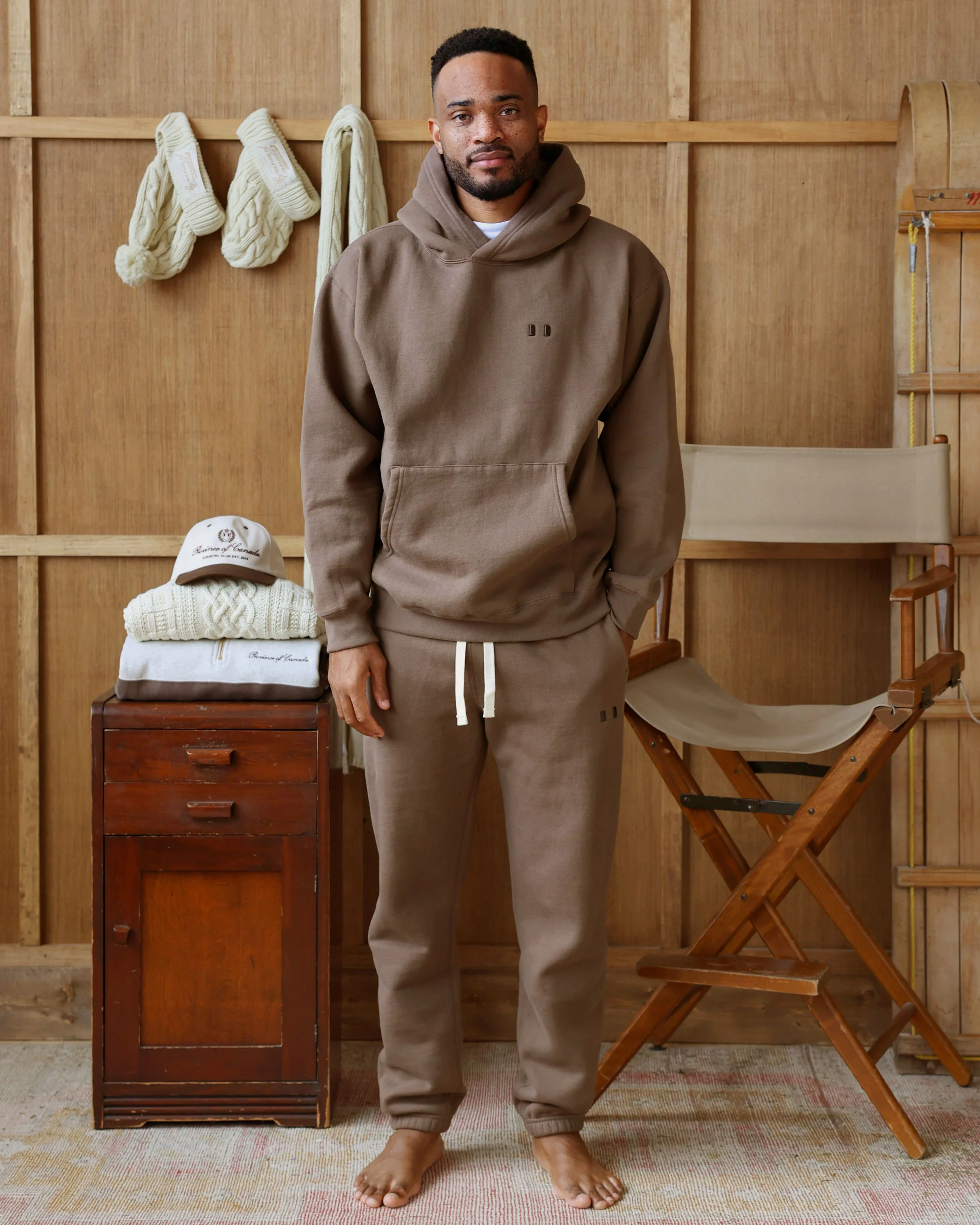 Flag Fleece Sweatpant Chestnut - Unisex - Image 2