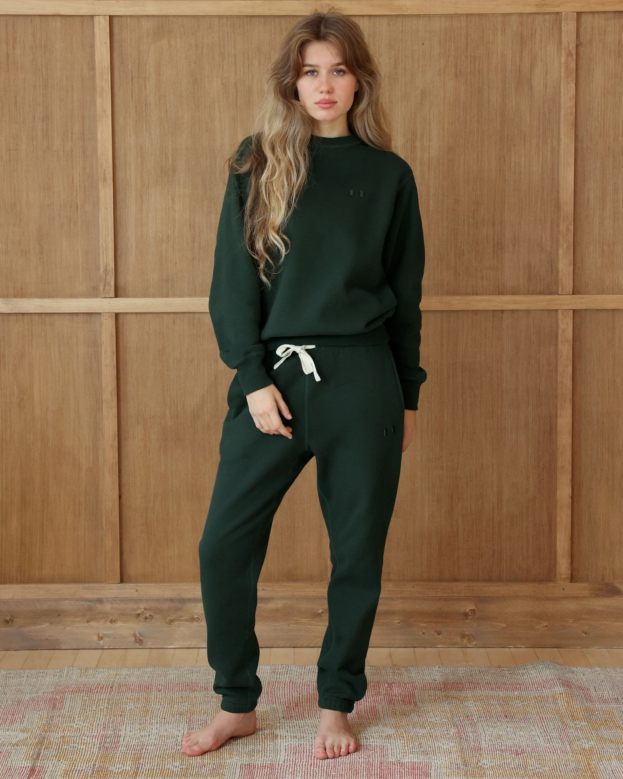 Flag Fleece Sweatpant Forest - Unisex - Image 3
