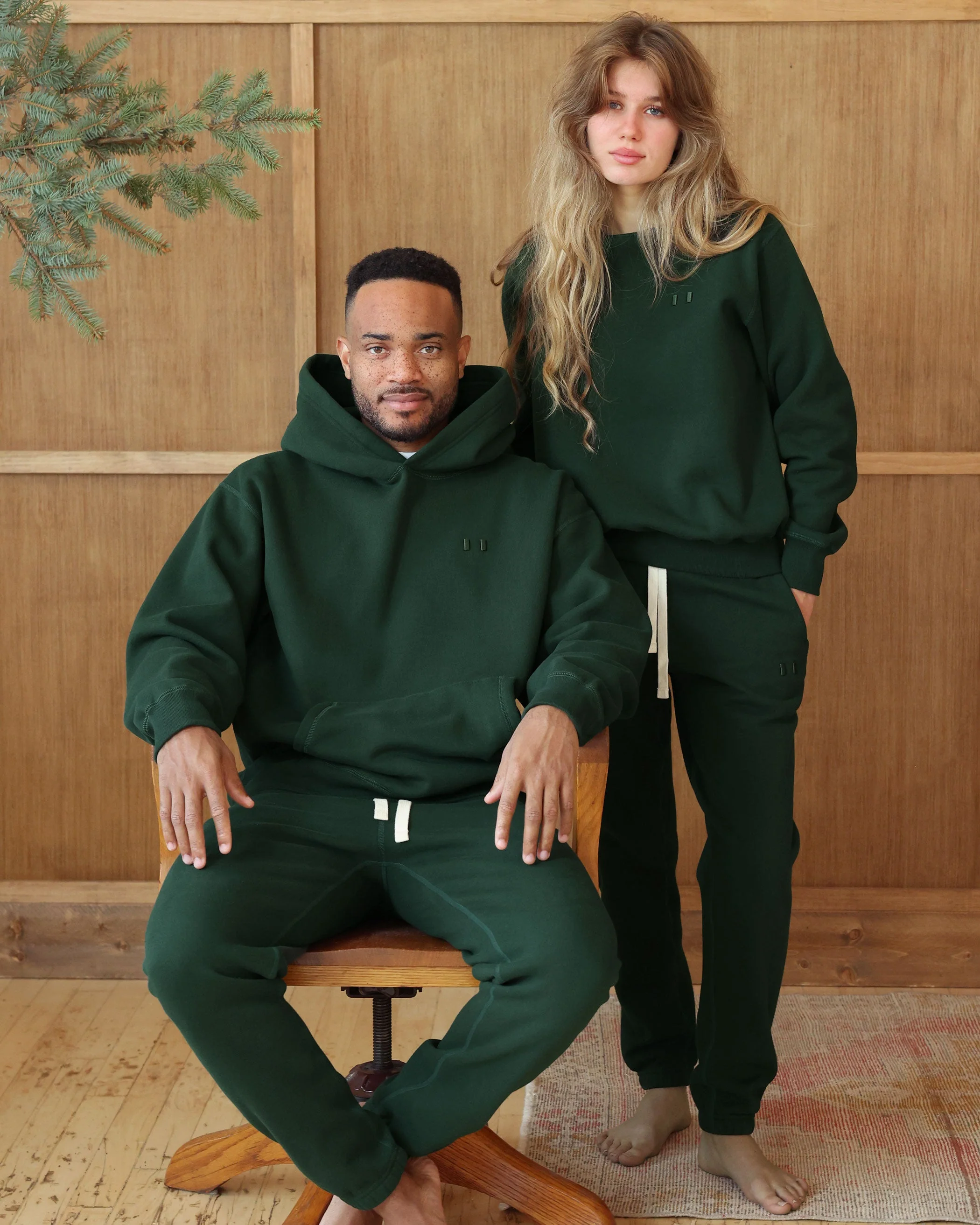 Flag Fleece Sweatpant Forest - Unisex - Image 7